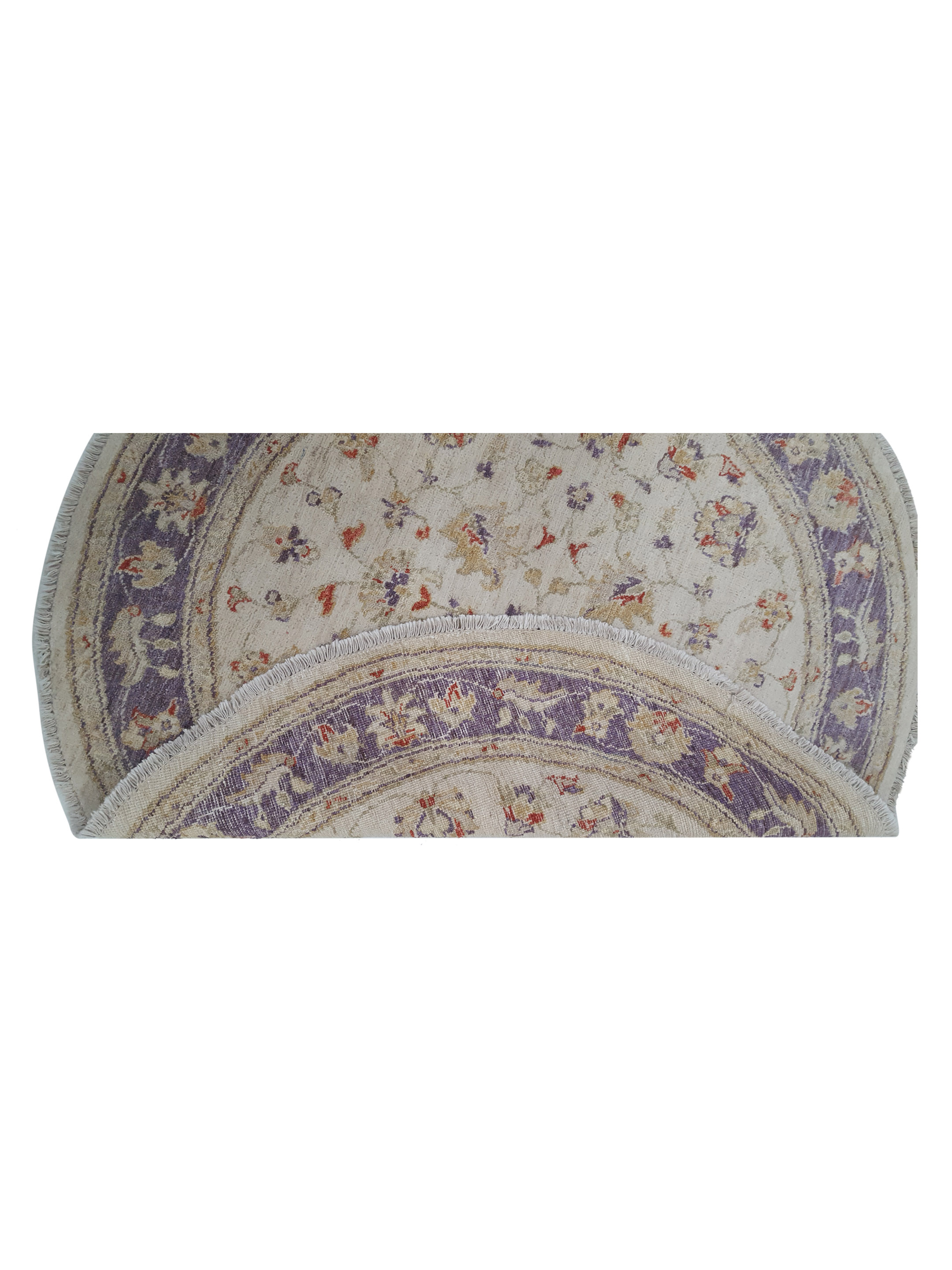 Ziegler Hand Knotted Ivory 4x4 - Image 3 of 6
