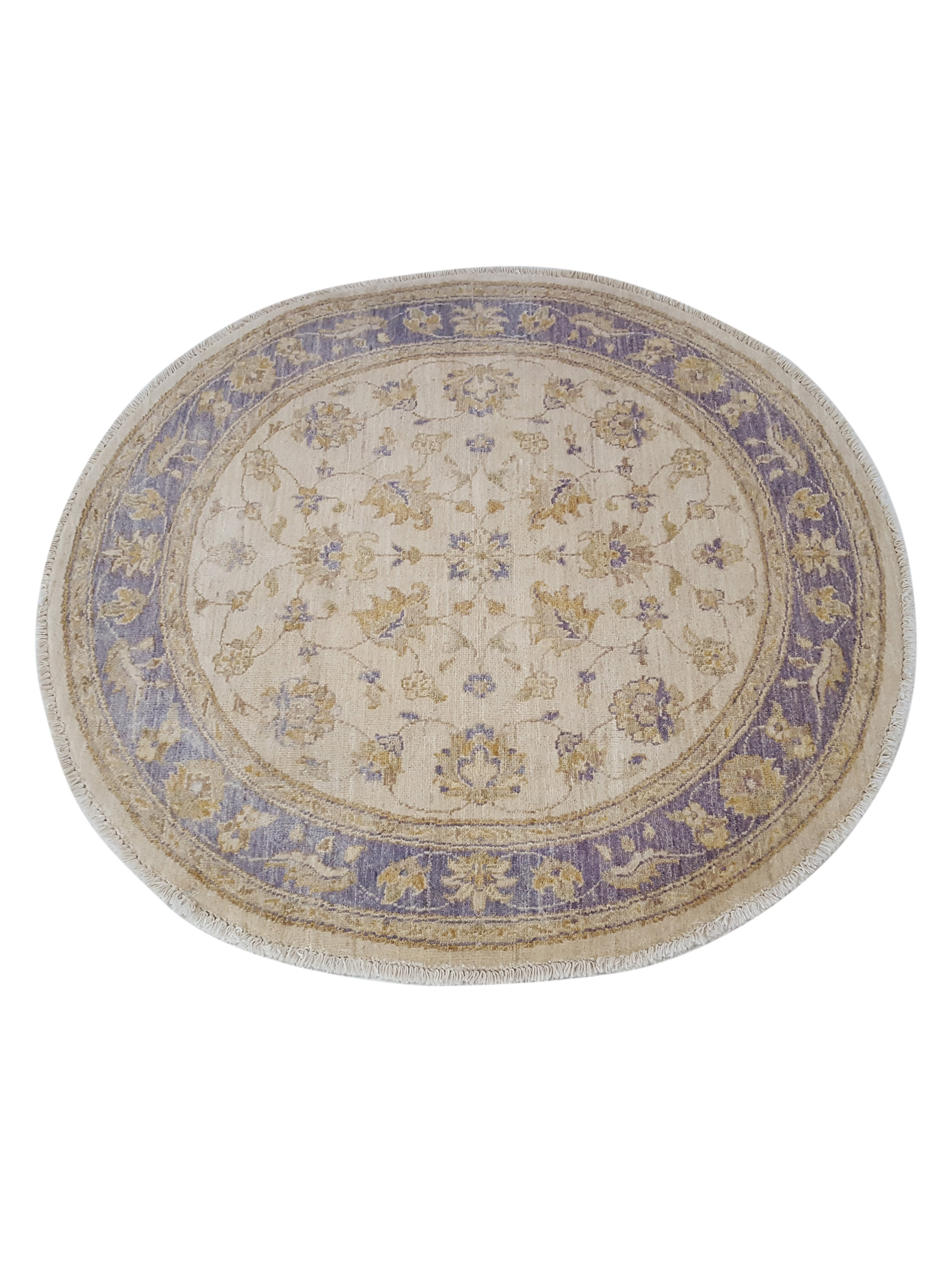 Ziegler Hand Knotted Ivory 4x4 - Image 2 of 5