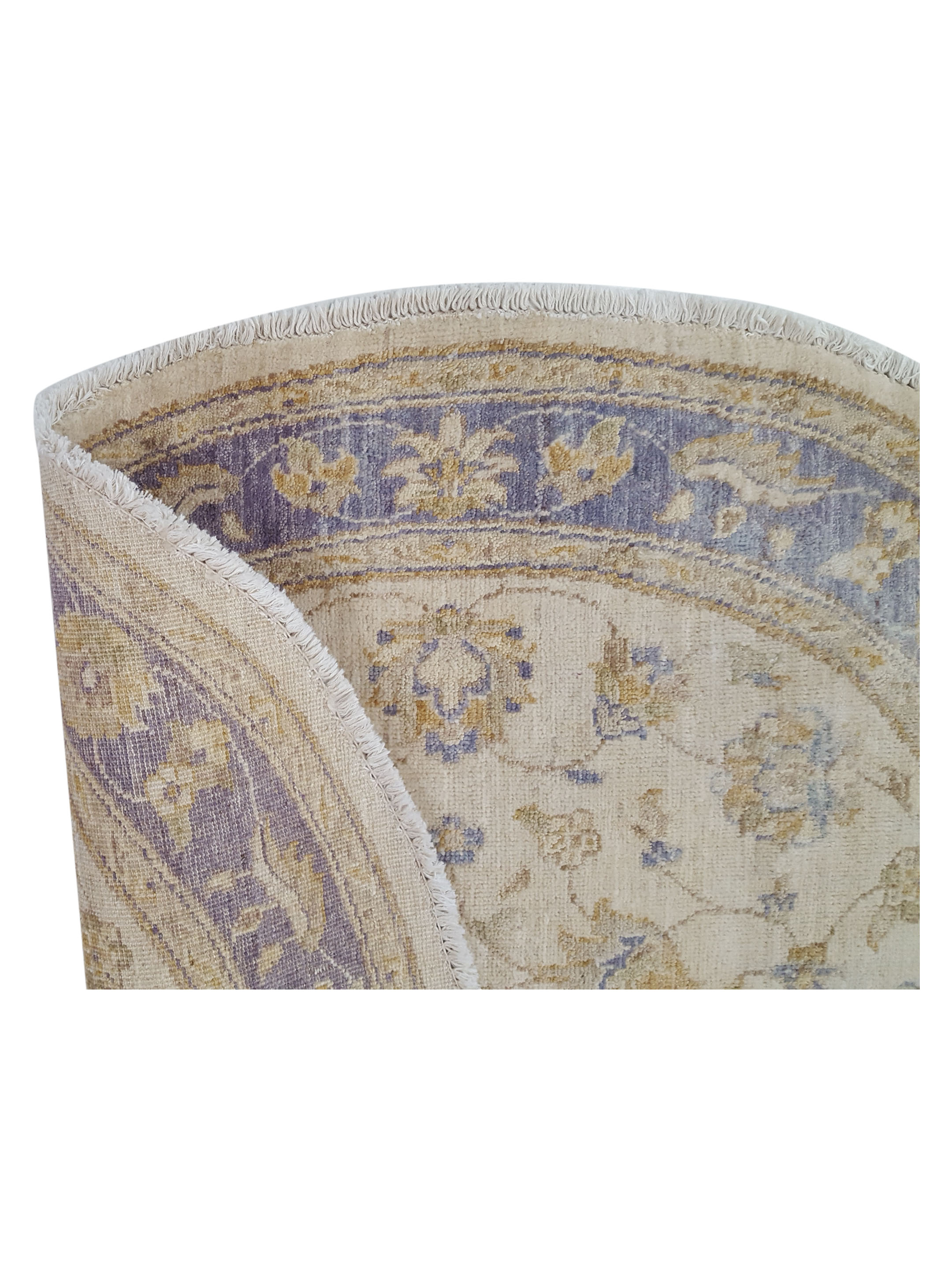 Ziegler Hand Knotted Ivory 4x4 - Image 3 of 5