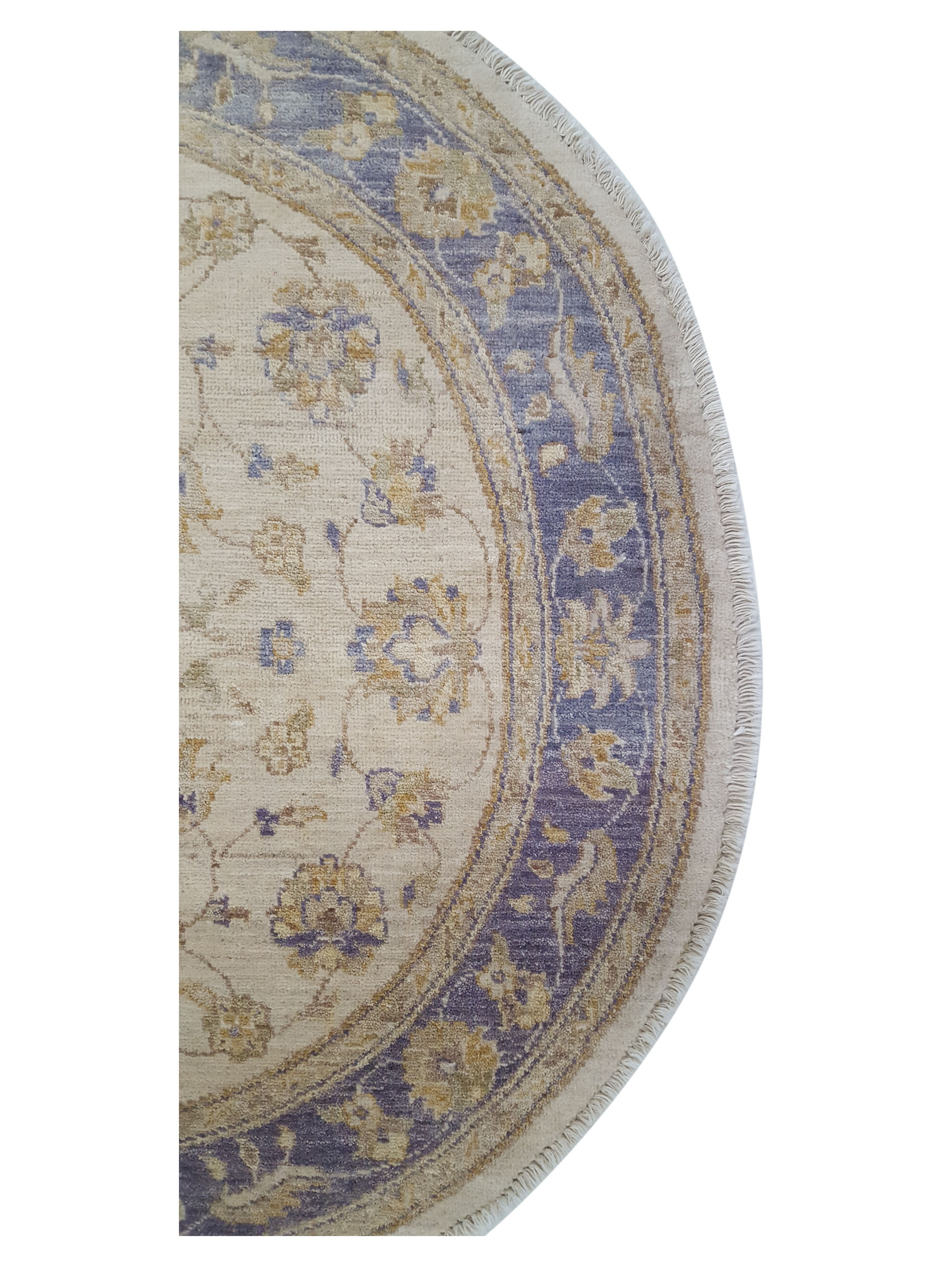 Ziegler Hand Knotted Ivory 4x4 - Image 4 of 5
