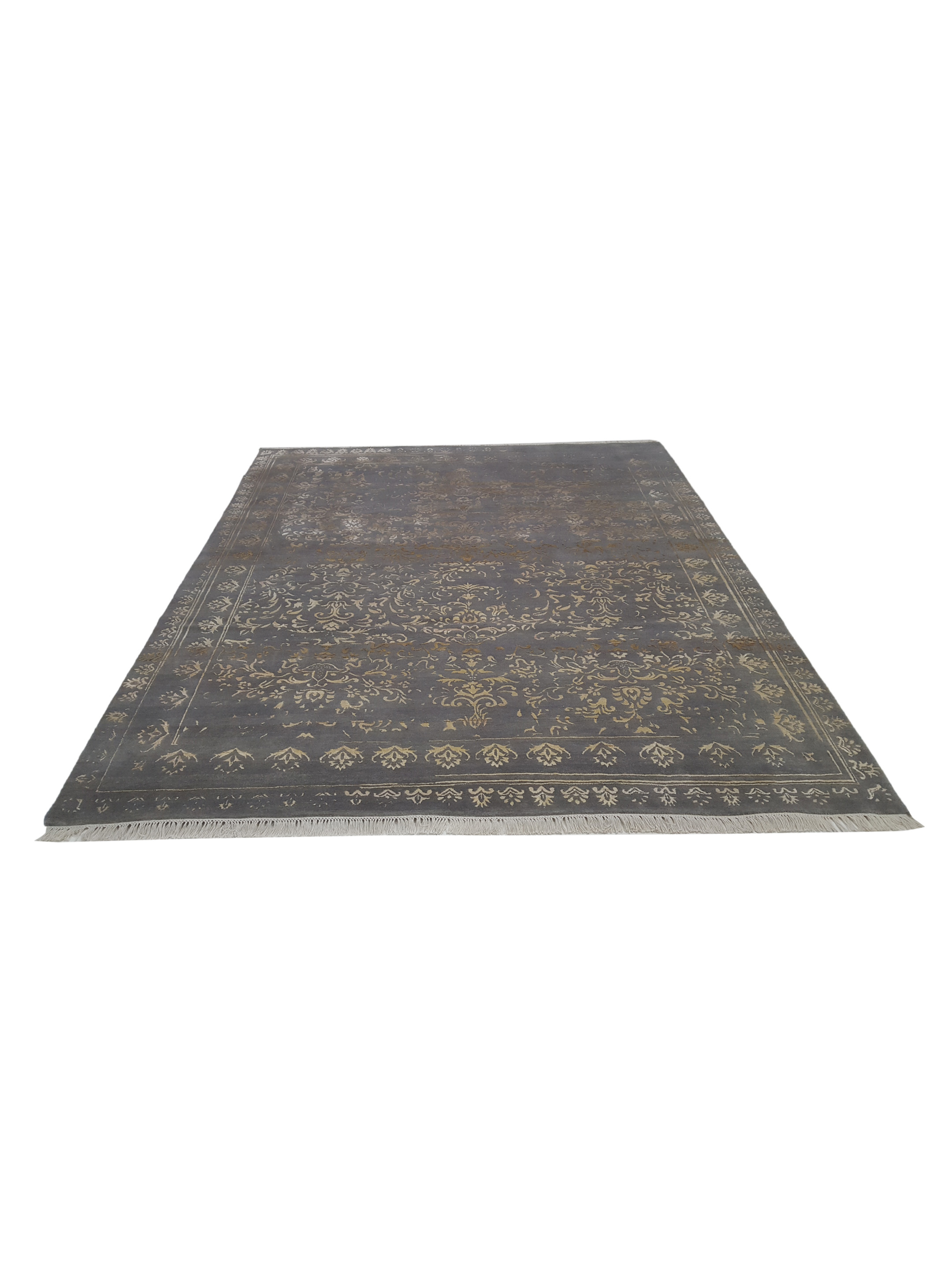 Modern Hand Knotted Lt.Grey 8x10 - Image 2 of 6