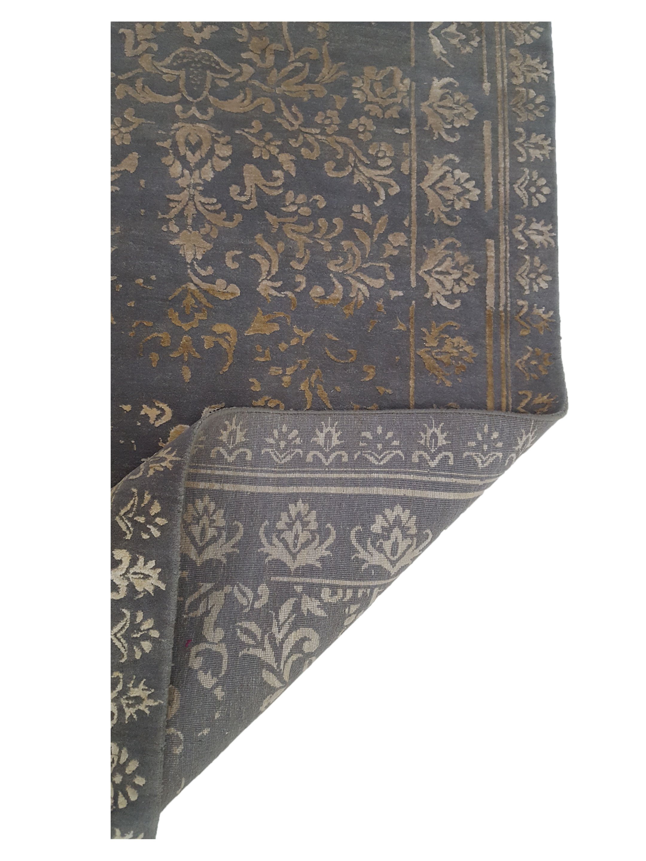 Modern Hand Knotted Lt.Grey 8x10 - Image 3 of 6
