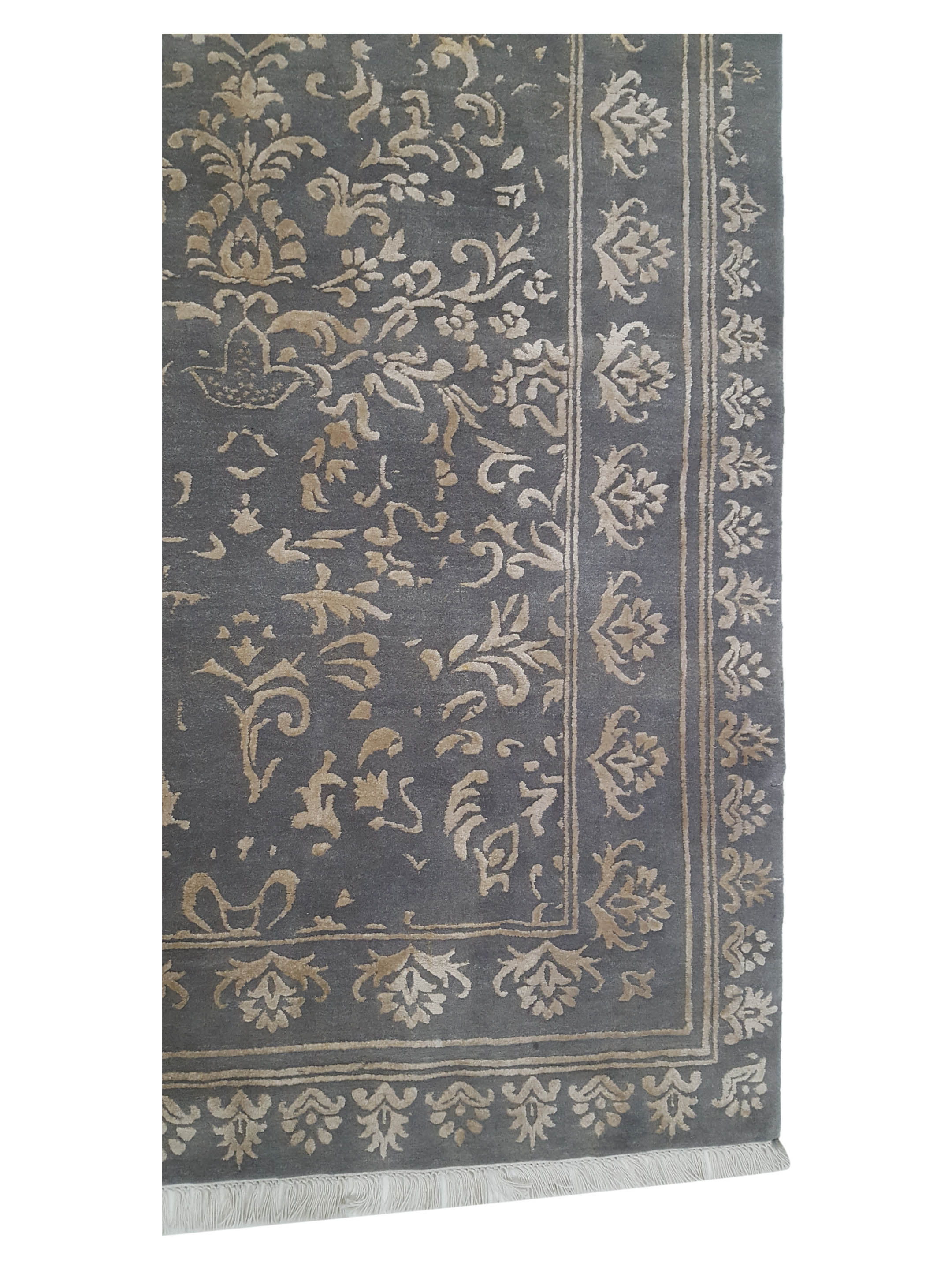 Modern Hand Knotted Lt.Grey 8x10 - Image 4 of 6