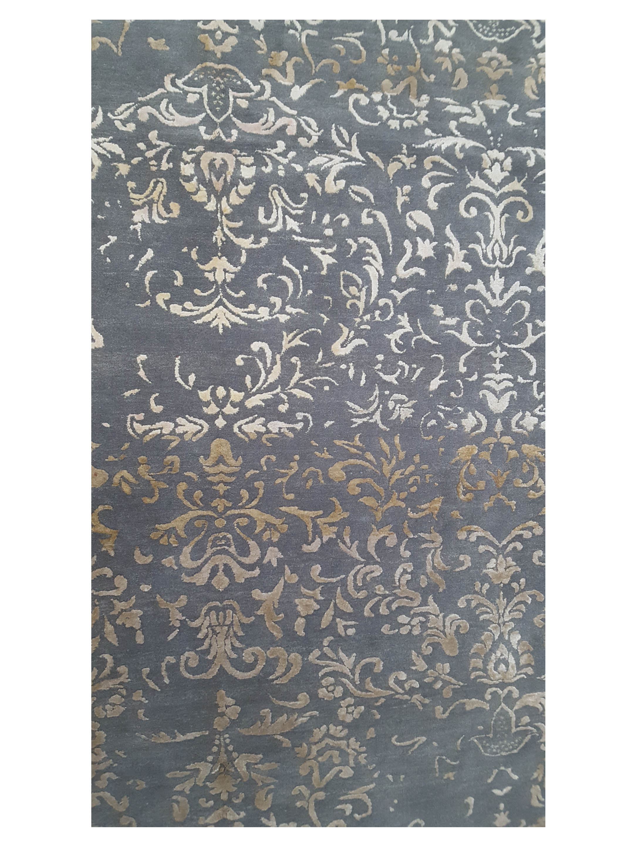 Modern Hand Knotted Lt.Grey 8x10 - Image 5 of 6