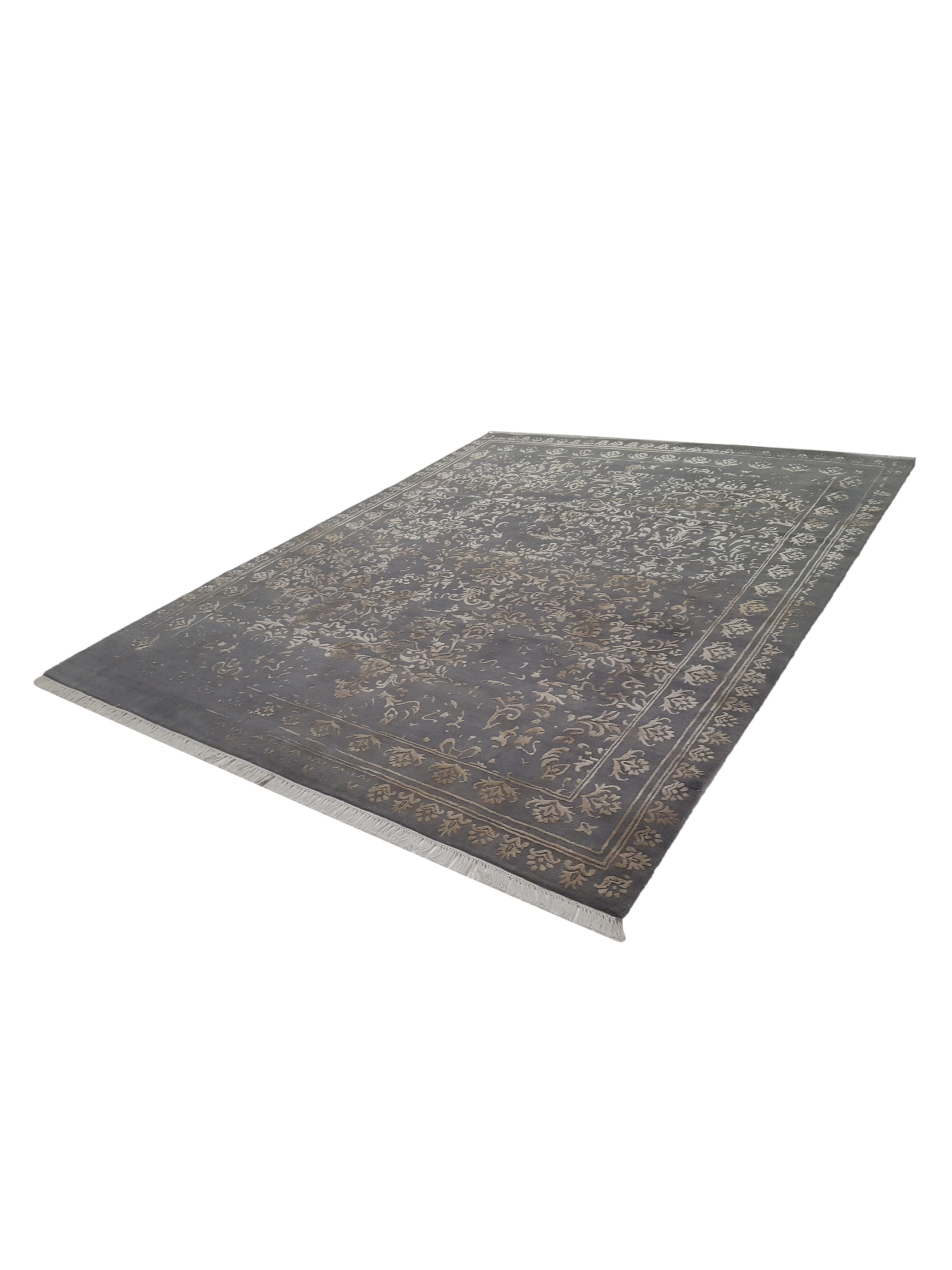 Modern Hand Knotted Lt.Grey 8x10 - Image 6 of 6