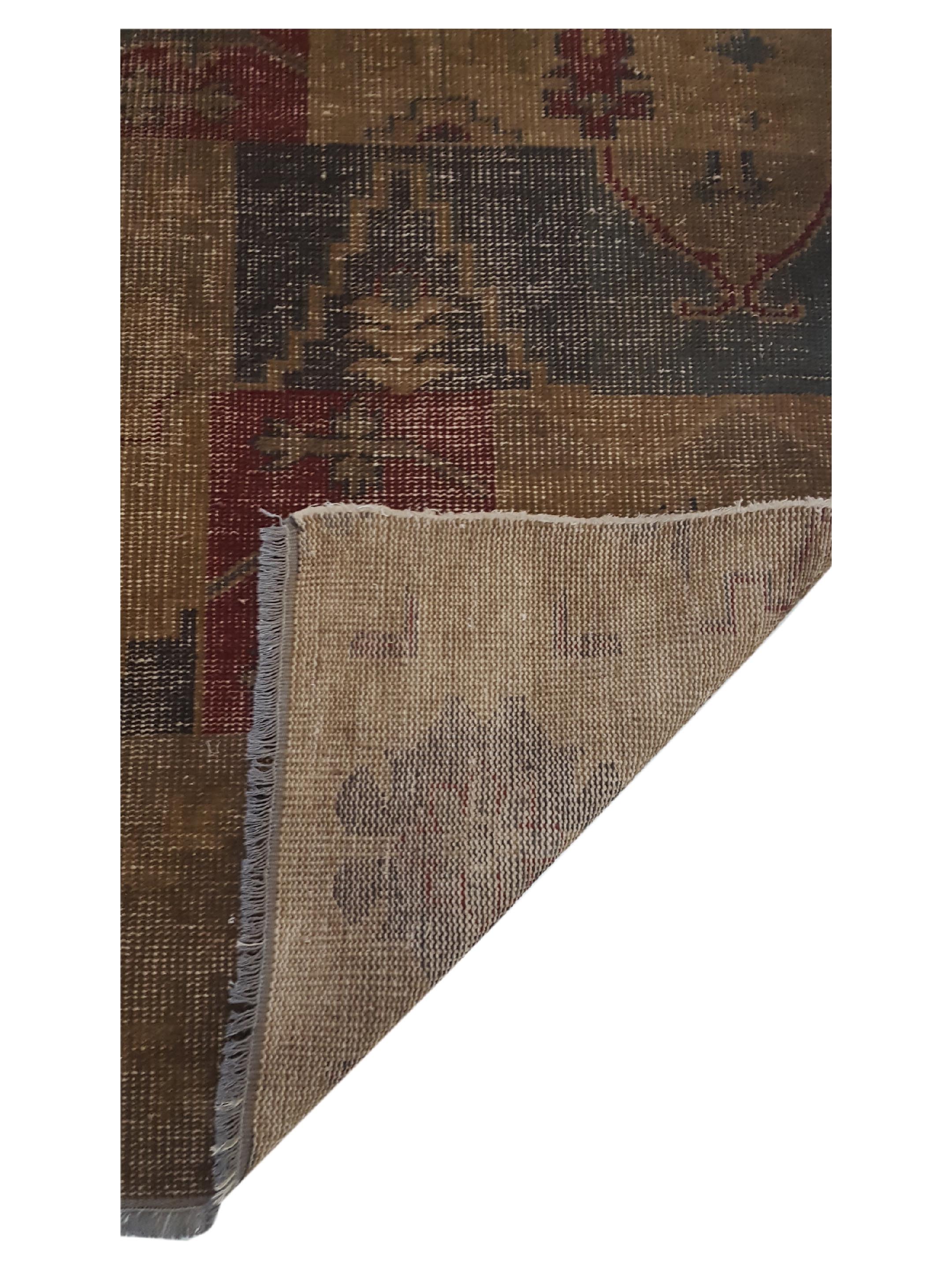 Vintage Revival Hand Knotted Multi 6x9 - Image 3 of 6