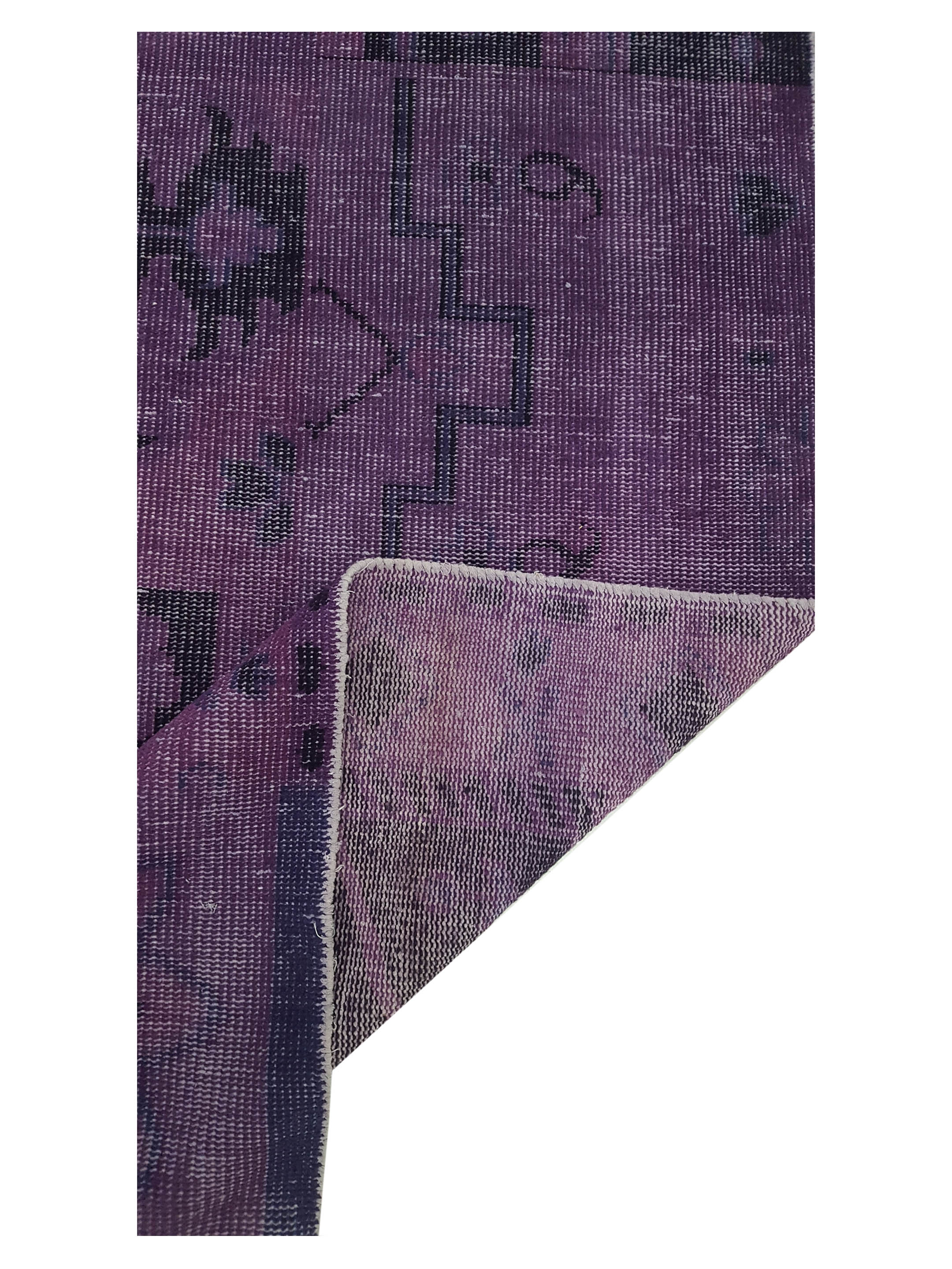 Vintage Revival Hand Knotted Purple 8x10 - Image 3 of 6