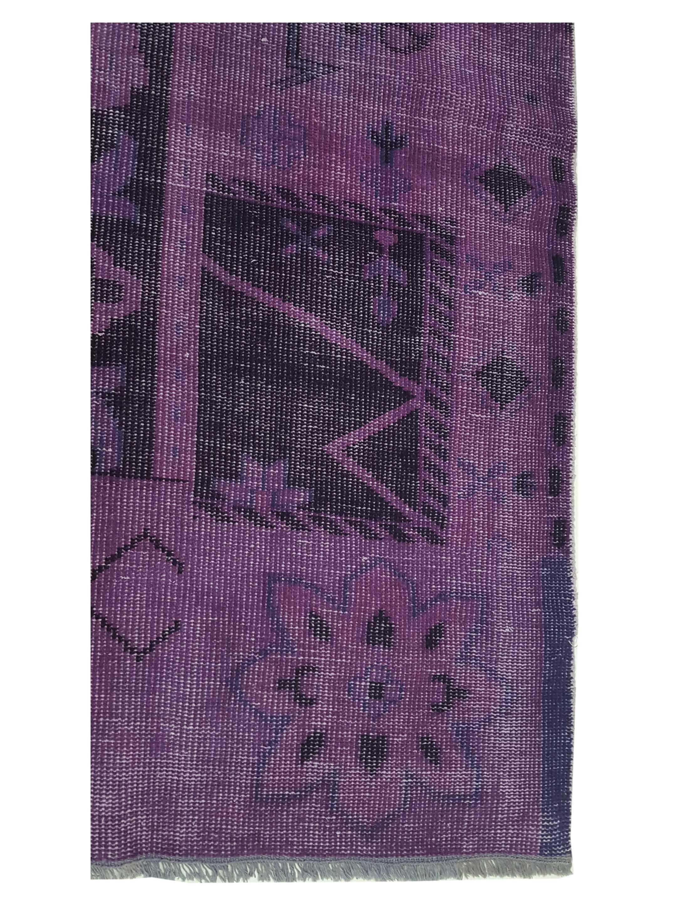Vintage Revival Hand Knotted Purple 8x10 - Image 4 of 6