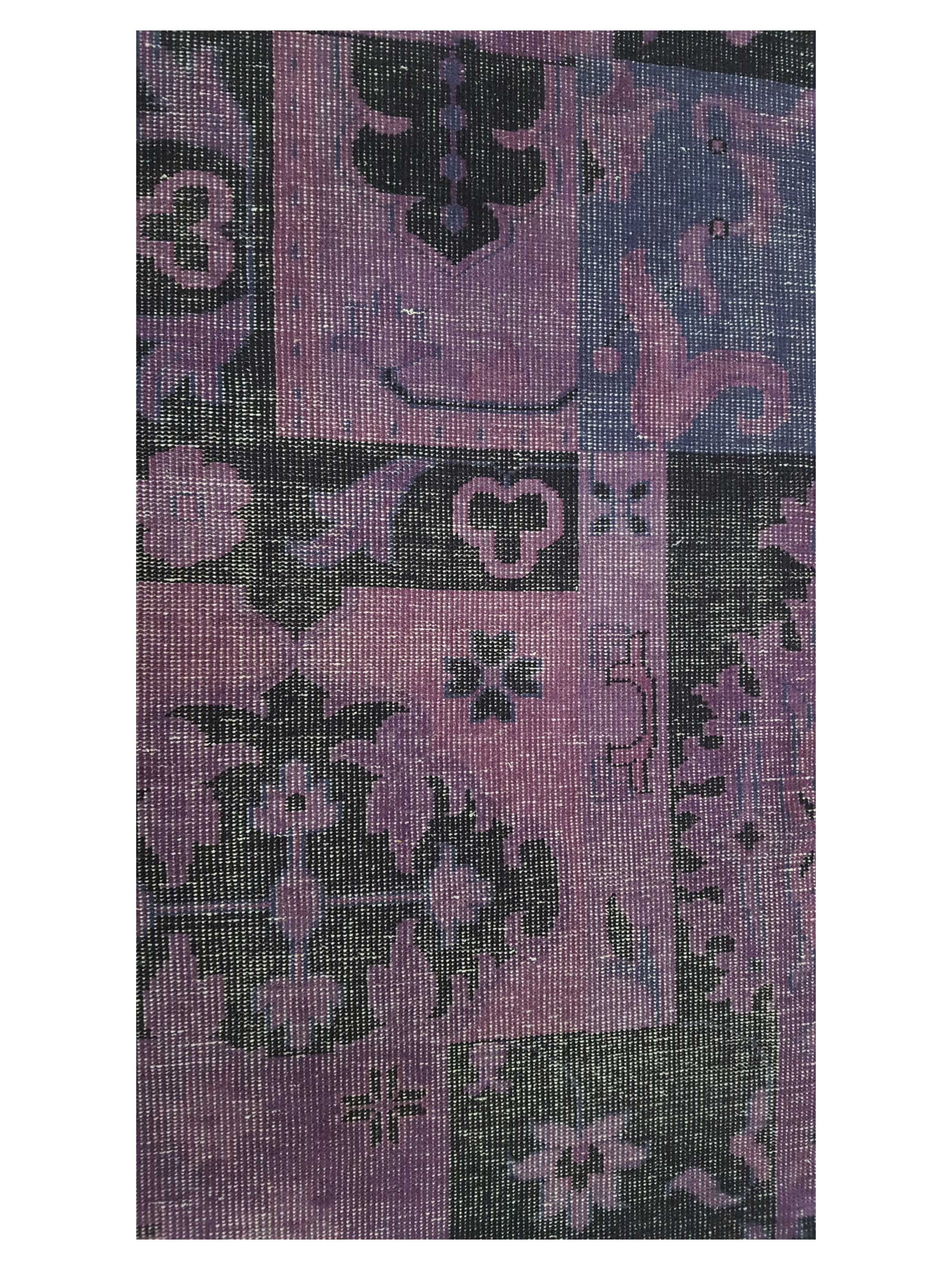 Vintage Revival Hand Knotted Purple 8x10 - Image 5 of 6