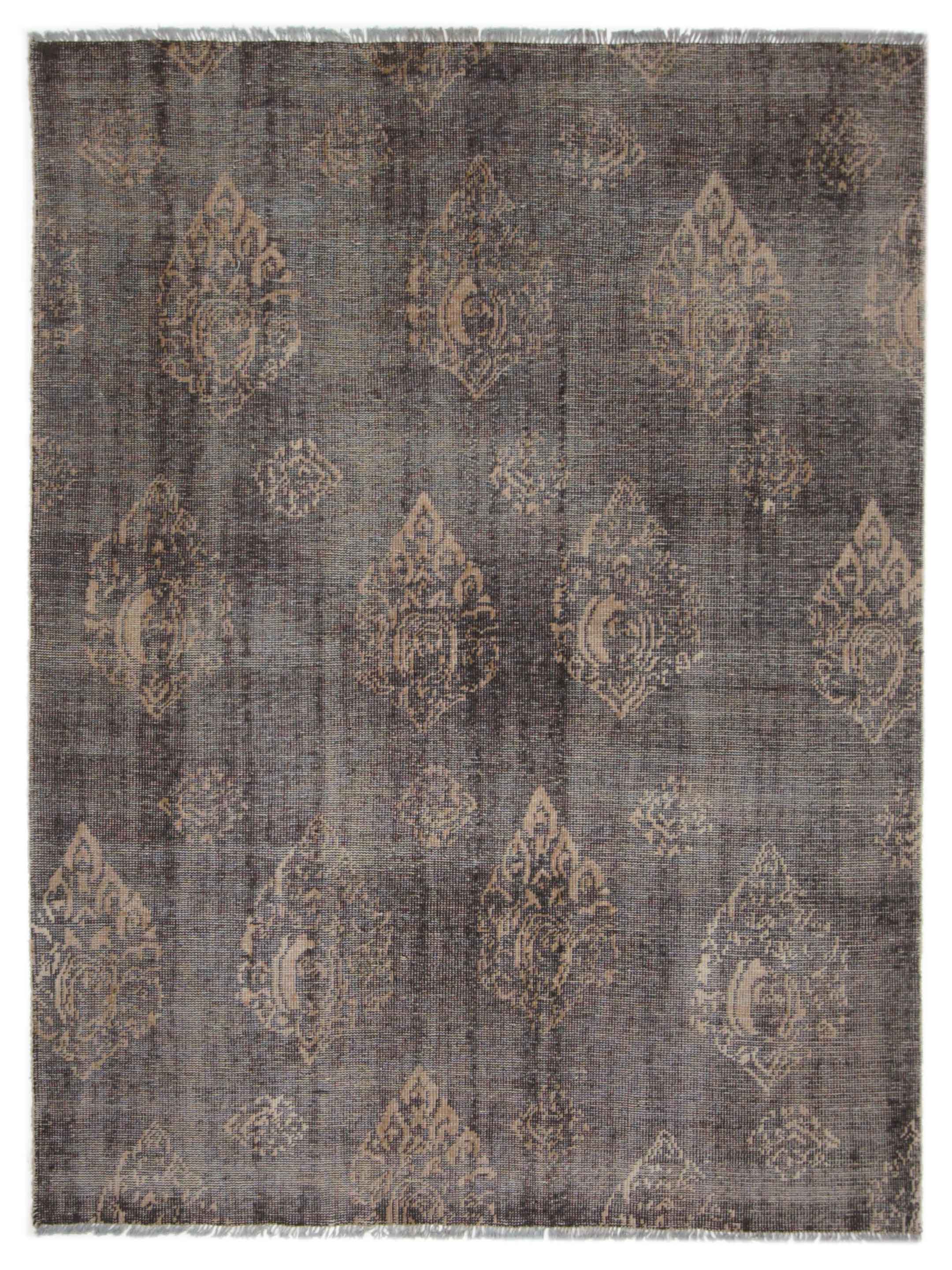 Vintage Revival Hand Knotted Grey 8x10