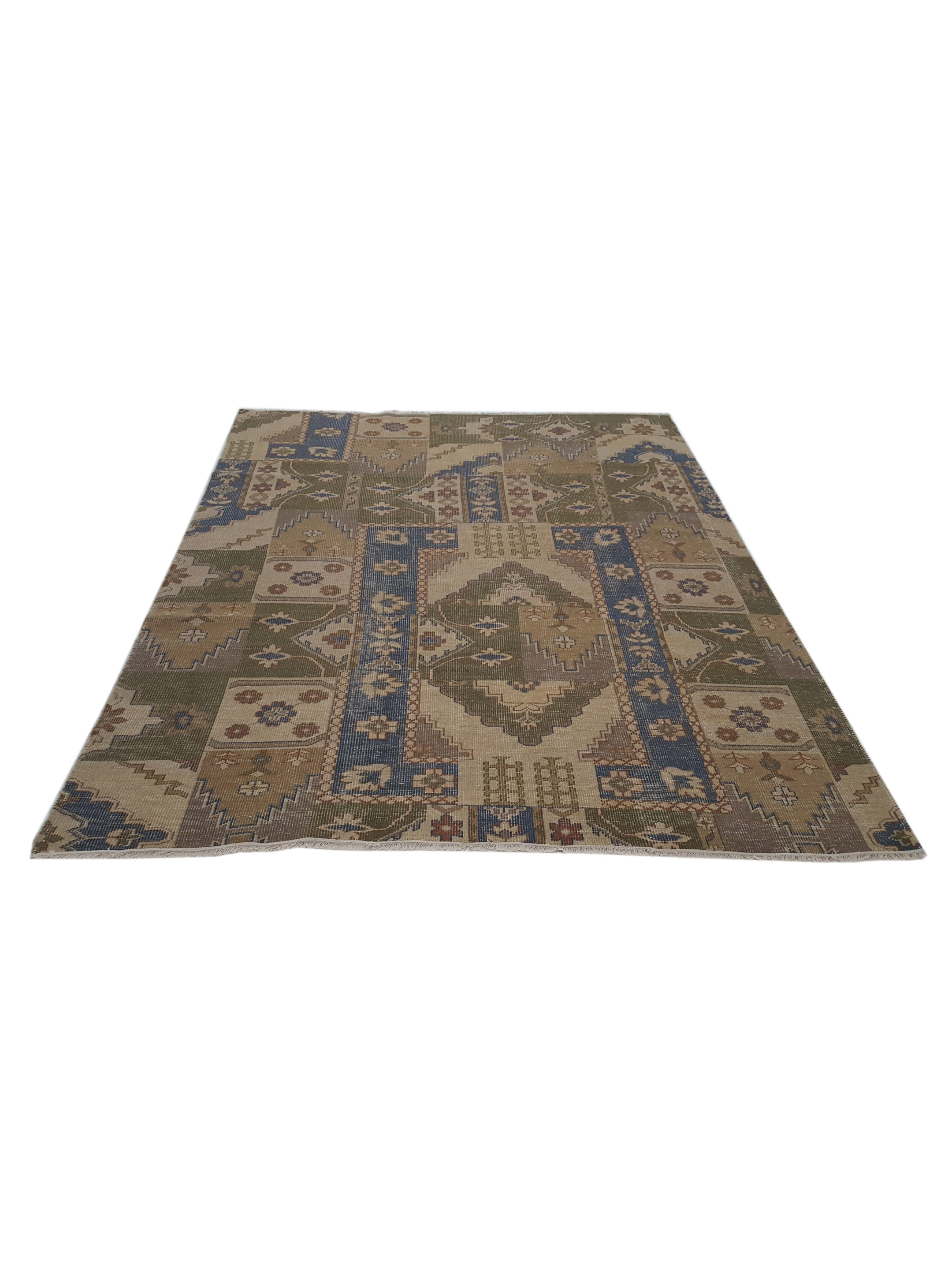 Vintage Revival Hand Knotted Beige 9x12 - Image 2 of 6