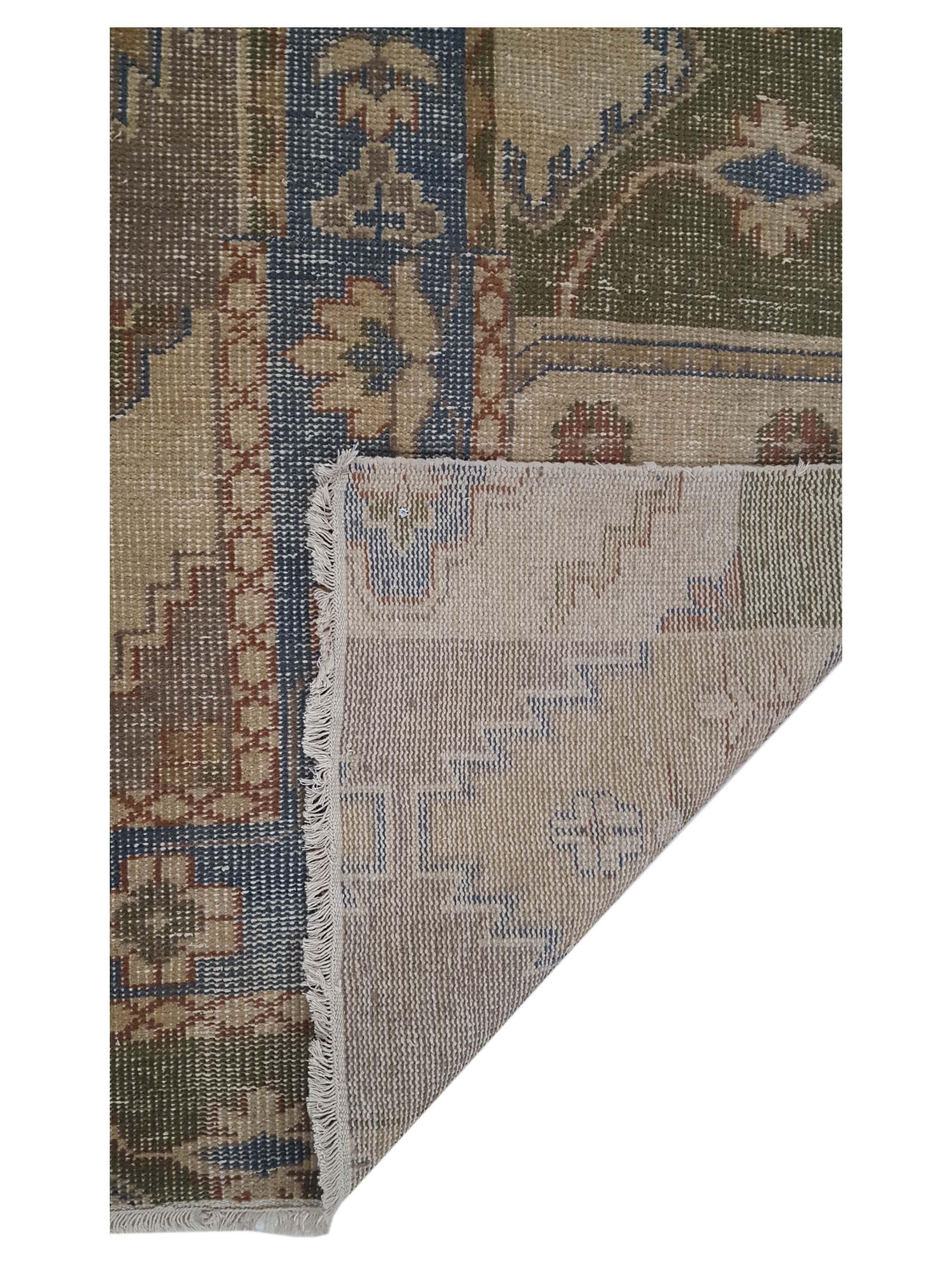 Vintage Revival Hand Knotted Beige 9x12 - Image 3 of 6