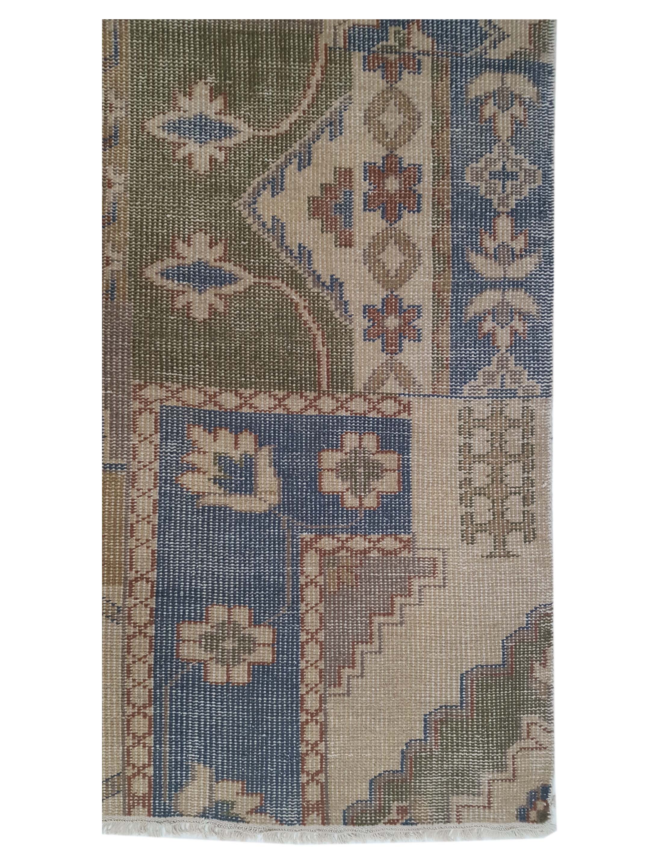 Vintage Revival Hand Knotted Beige 9x12 - Image 4 of 6