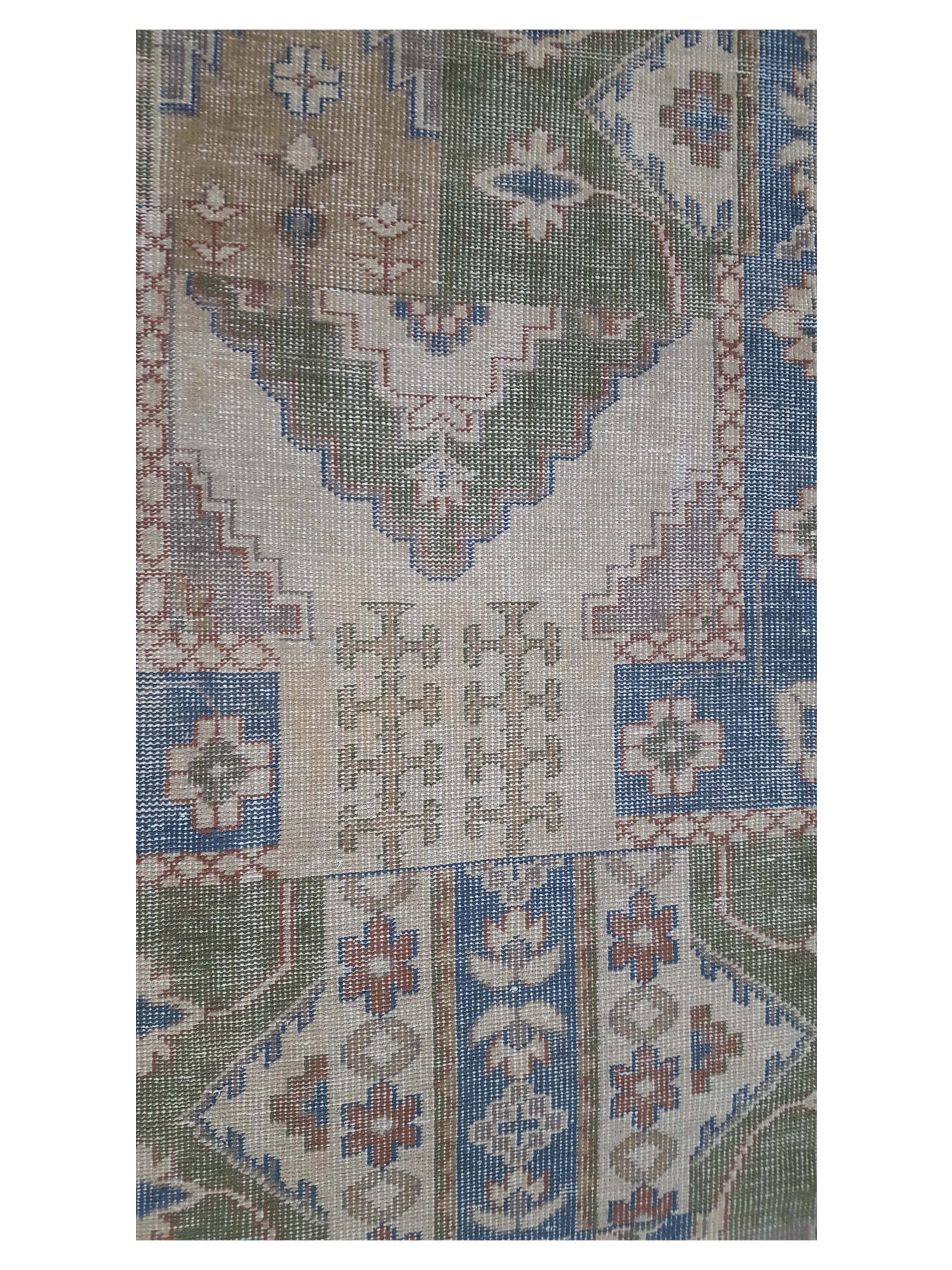 Vintage Revival Hand Knotted Beige 9x12 - Image 5 of 6