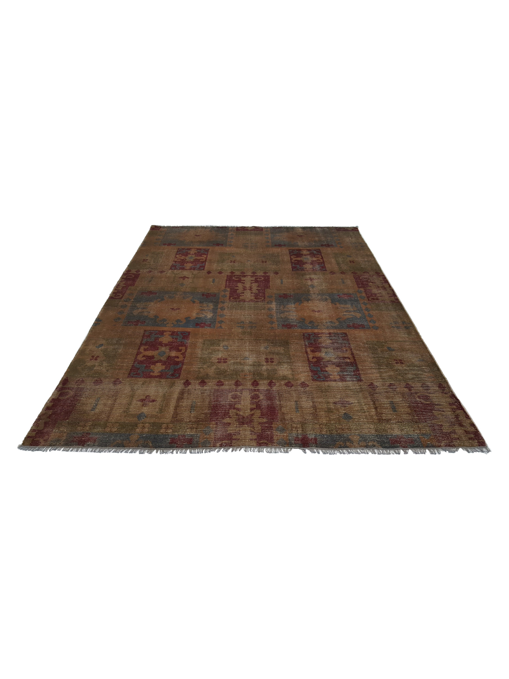 Vintage Revival Hand Knotted Brown 9x12 - Image 2 of 6