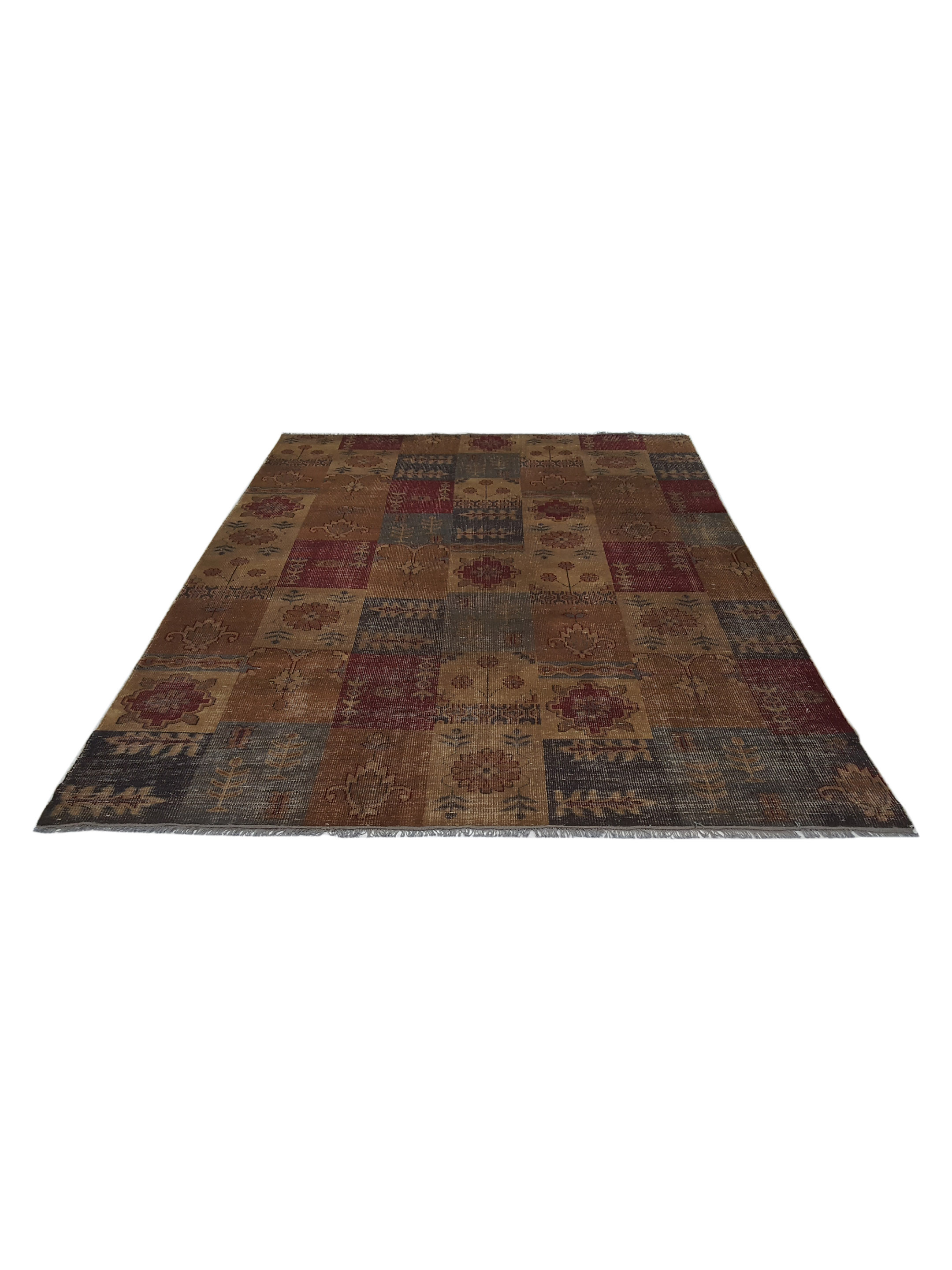 Vintage Revival Hand Knotted Brown 9x12 - Image 2 of 6
