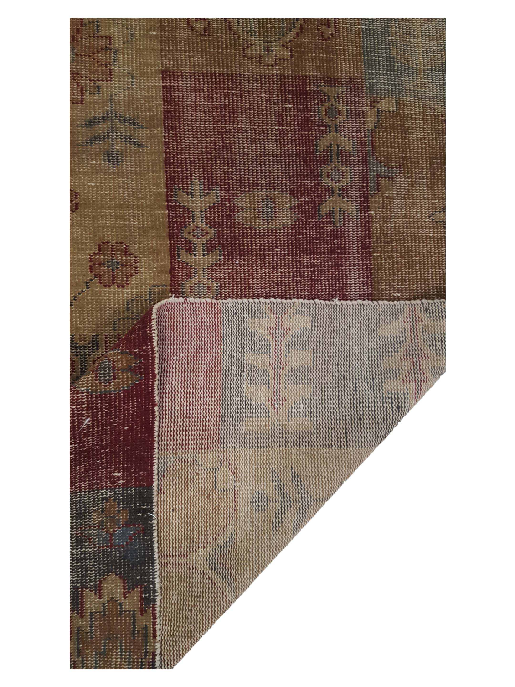 Vintage Revival Hand Knotted Brown 9x12 - Image 3 of 6