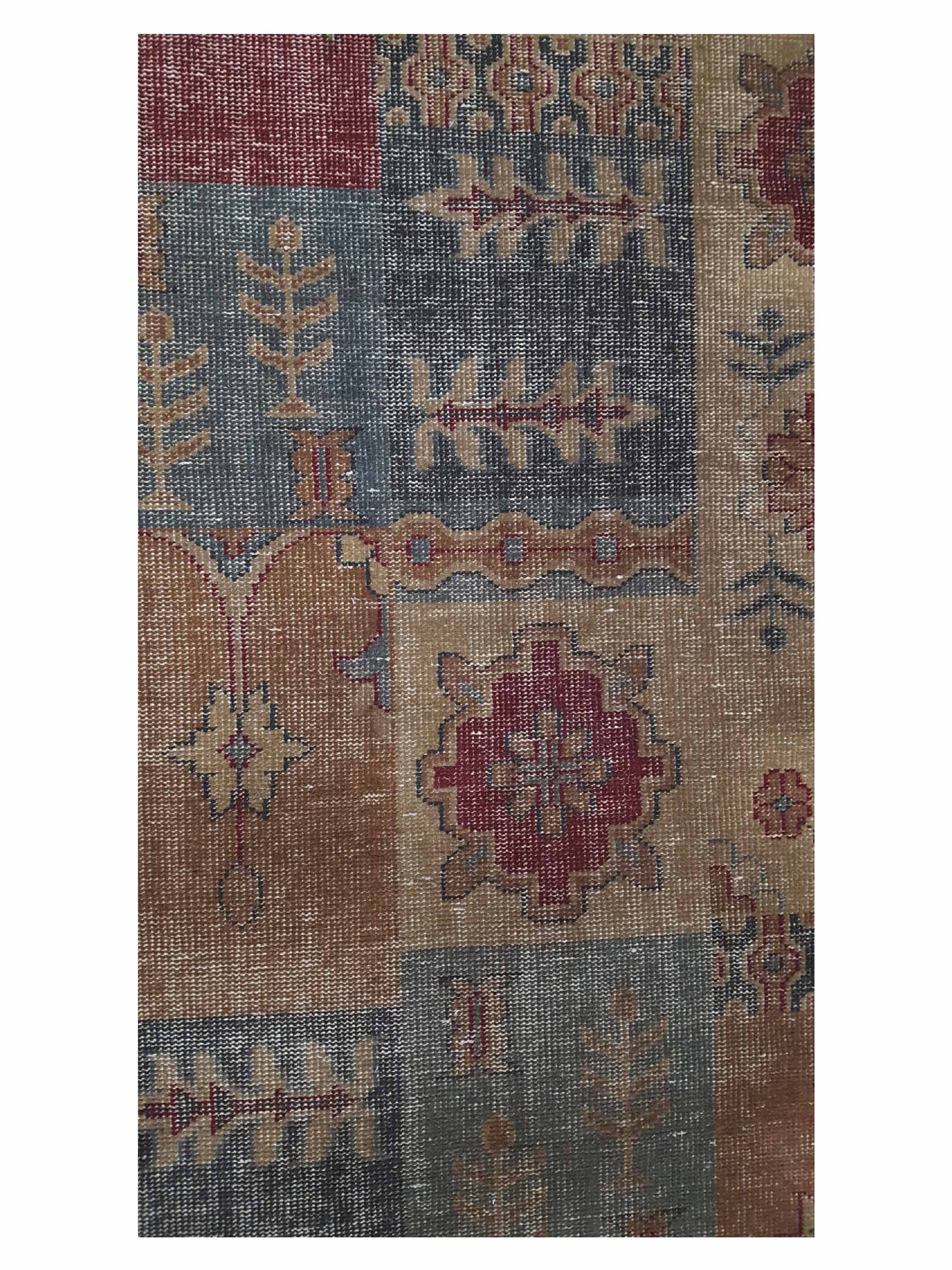 Vintage Revival Hand Knotted Brown 9x12 - Image 5 of 6
