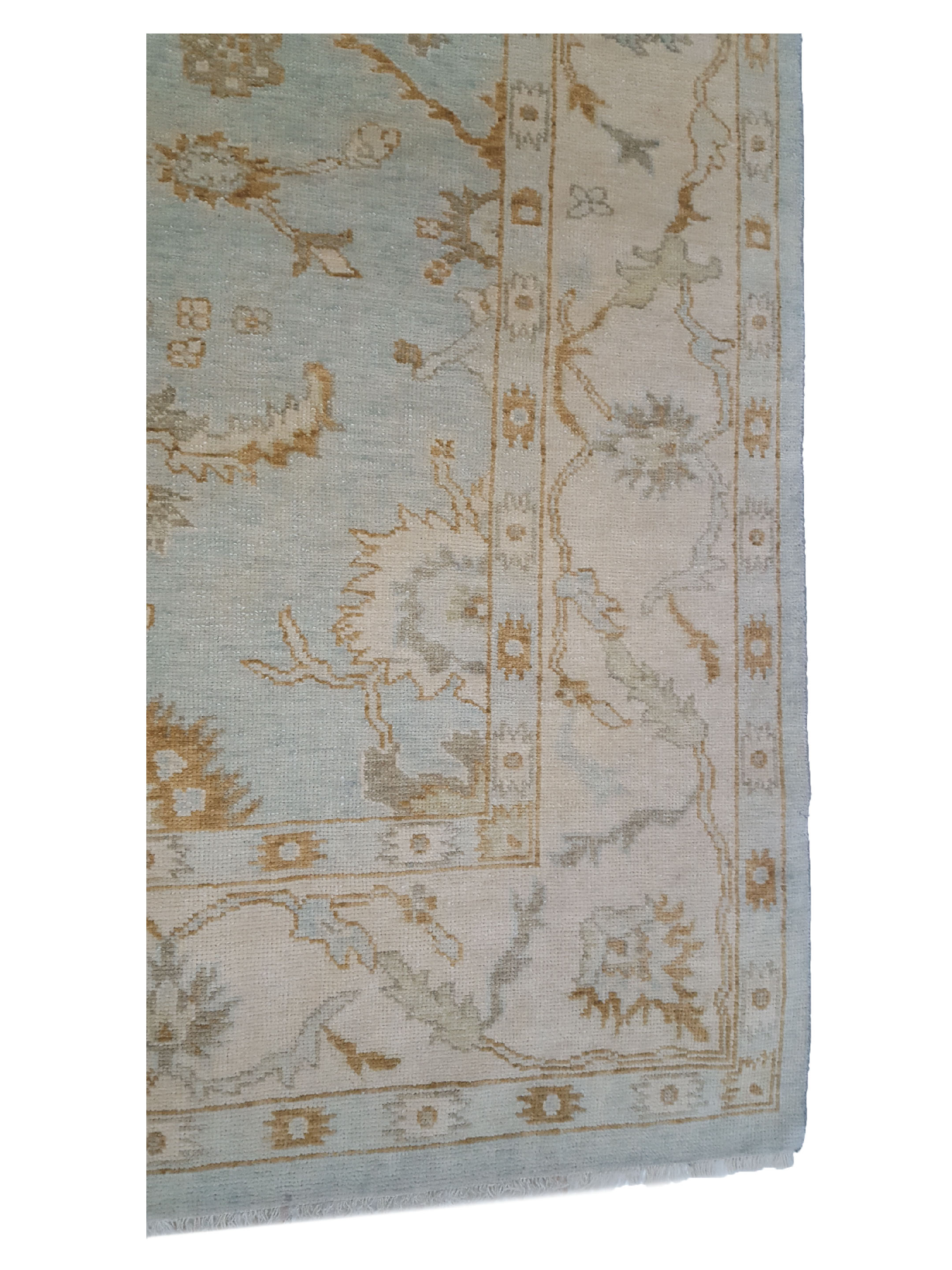 Angora Hand Knotted Lt.Blue 8x10 - Image 4 of 6