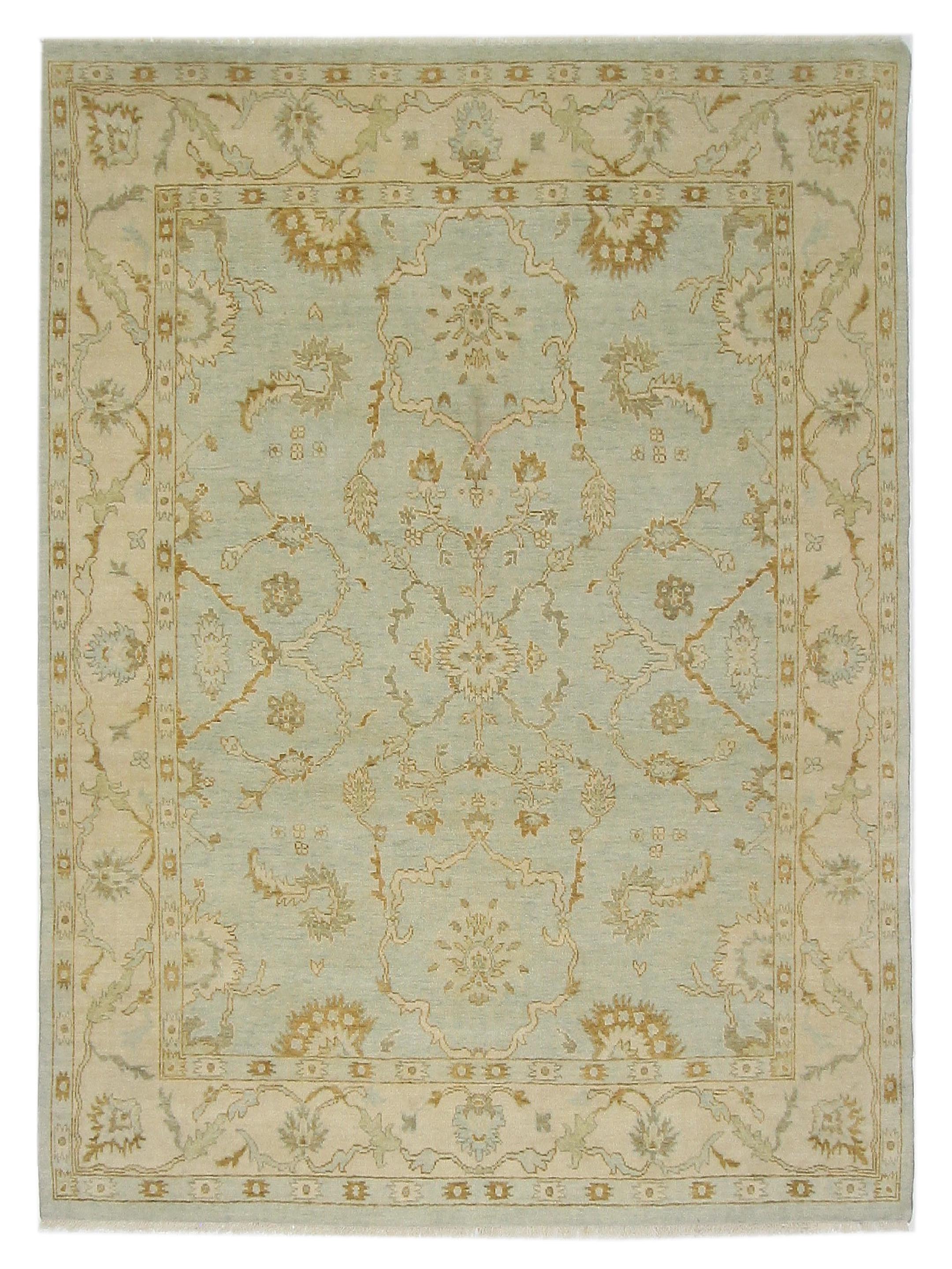 Angora Hand Knotted Lt.Blue 8x10