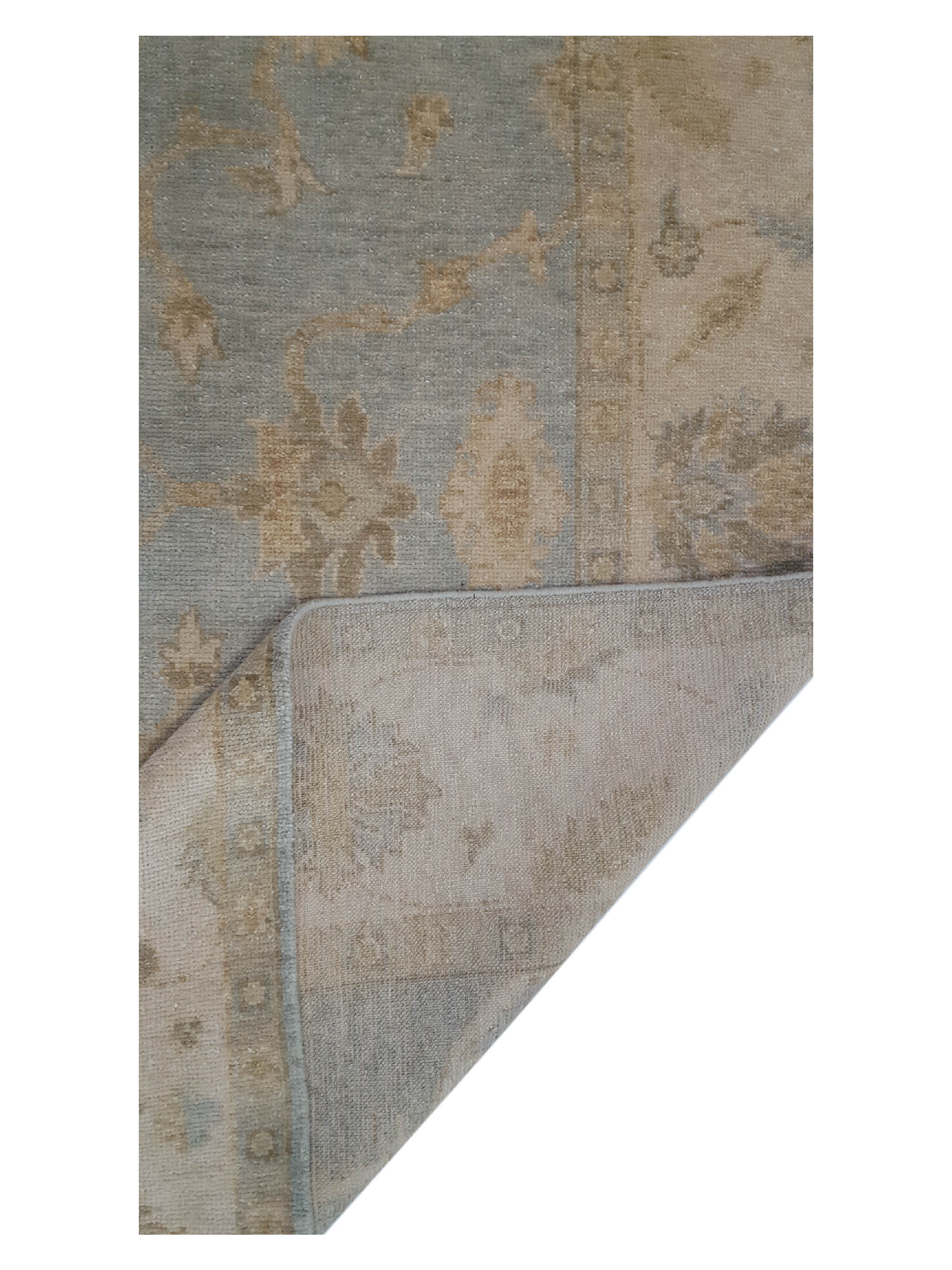 Angora Hand Knotted Lt.Blue 8x10 - Image 3 of 6