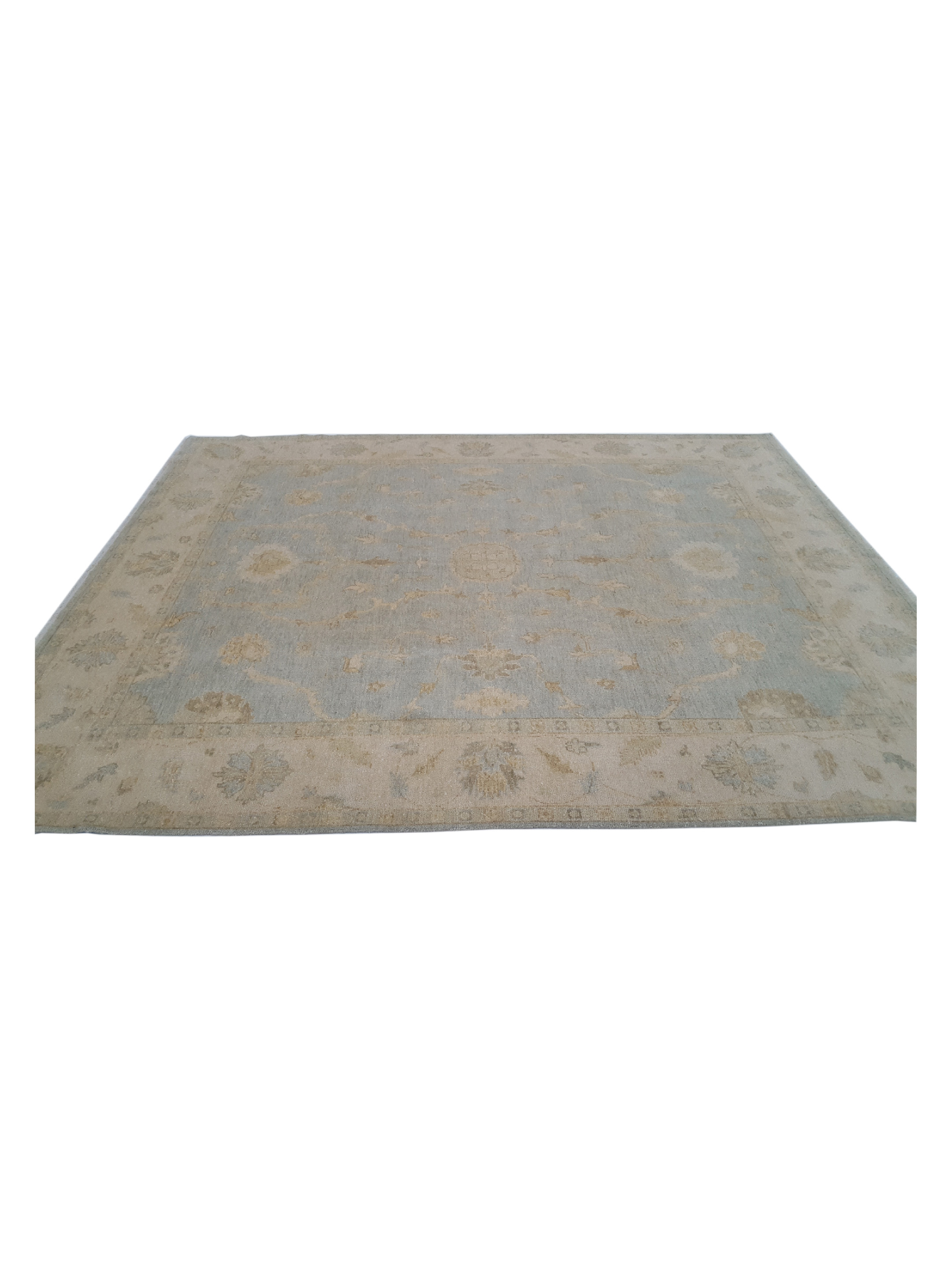 Angora Hand Knotted Lt.Blue 8x10 - Image 5 of 6