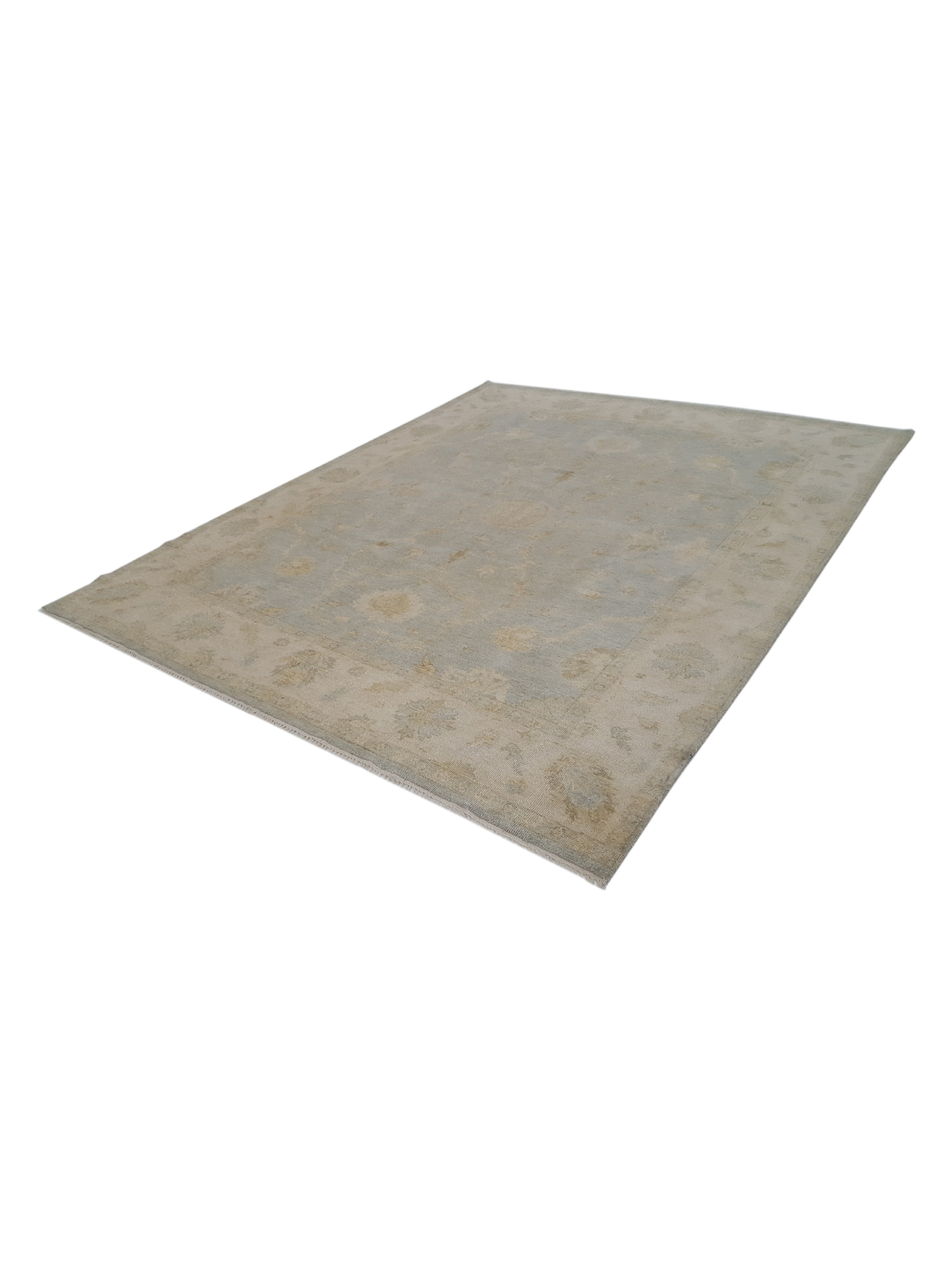Angora Hand Knotted Lt.Blue 8x10 - Image 6 of 6