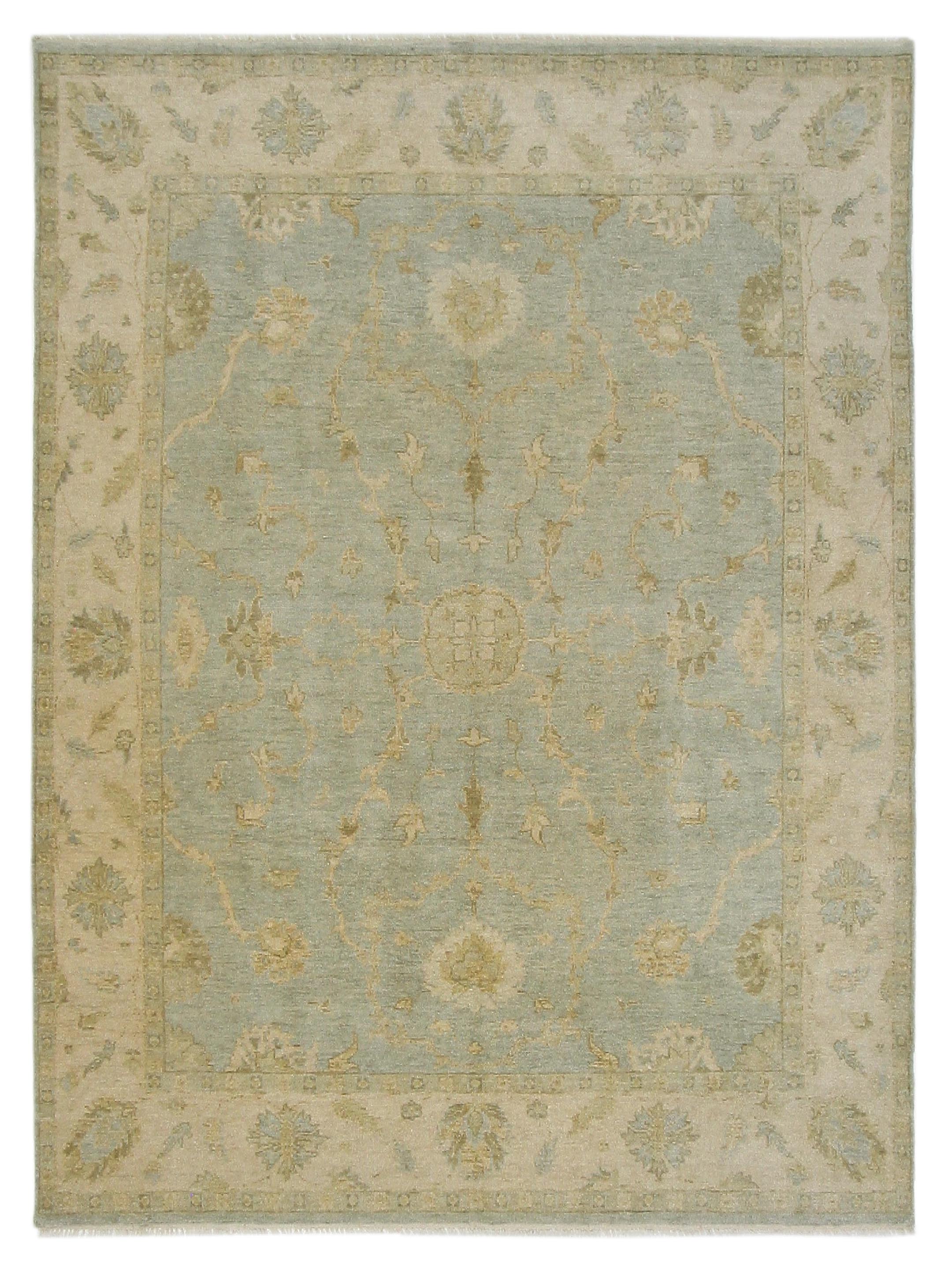 Angora Hand Knotted Lt.Blue 8x10