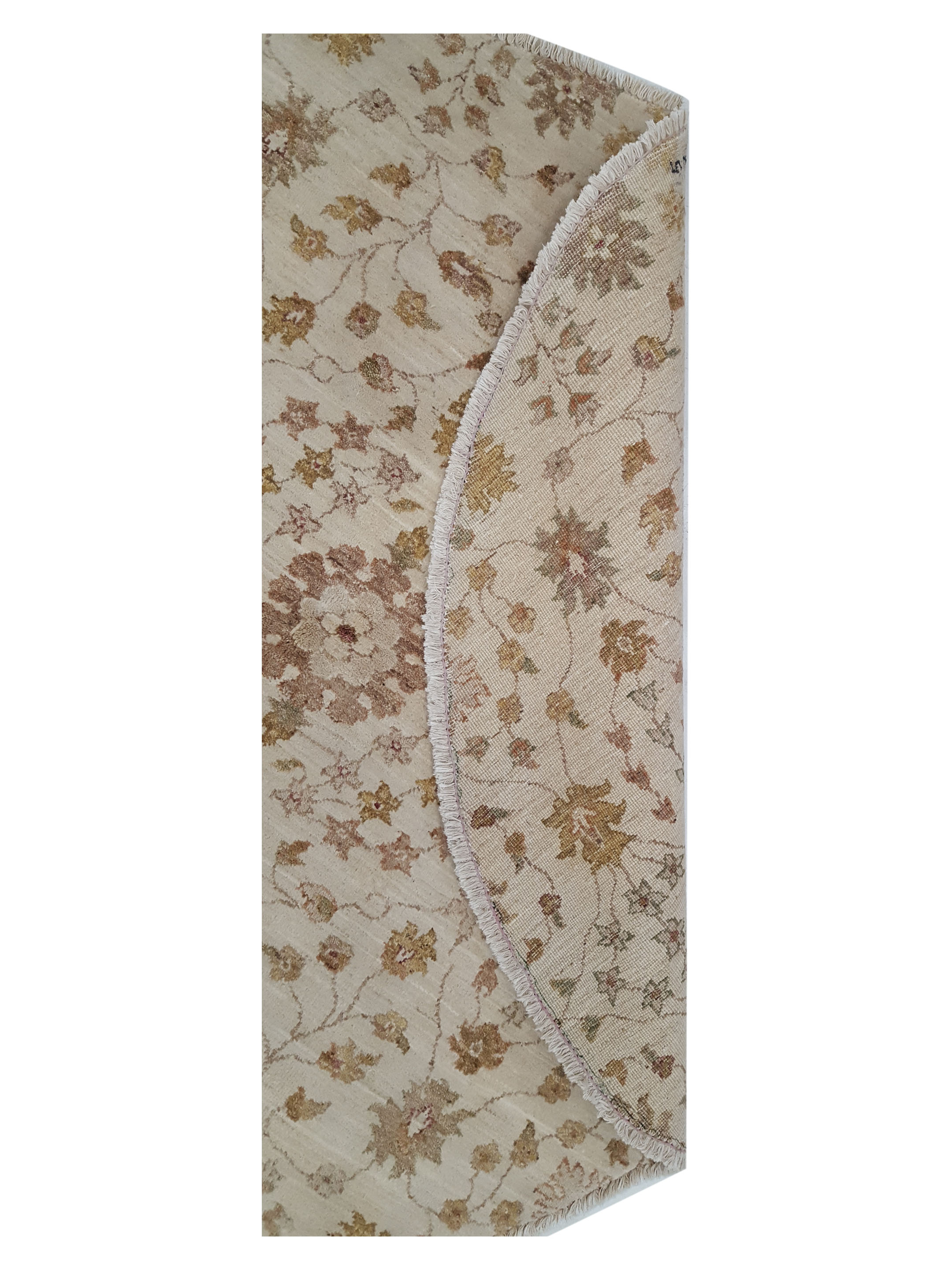 Ziegler Hand Knotted Ivory 5x5 - Image 2 of 2