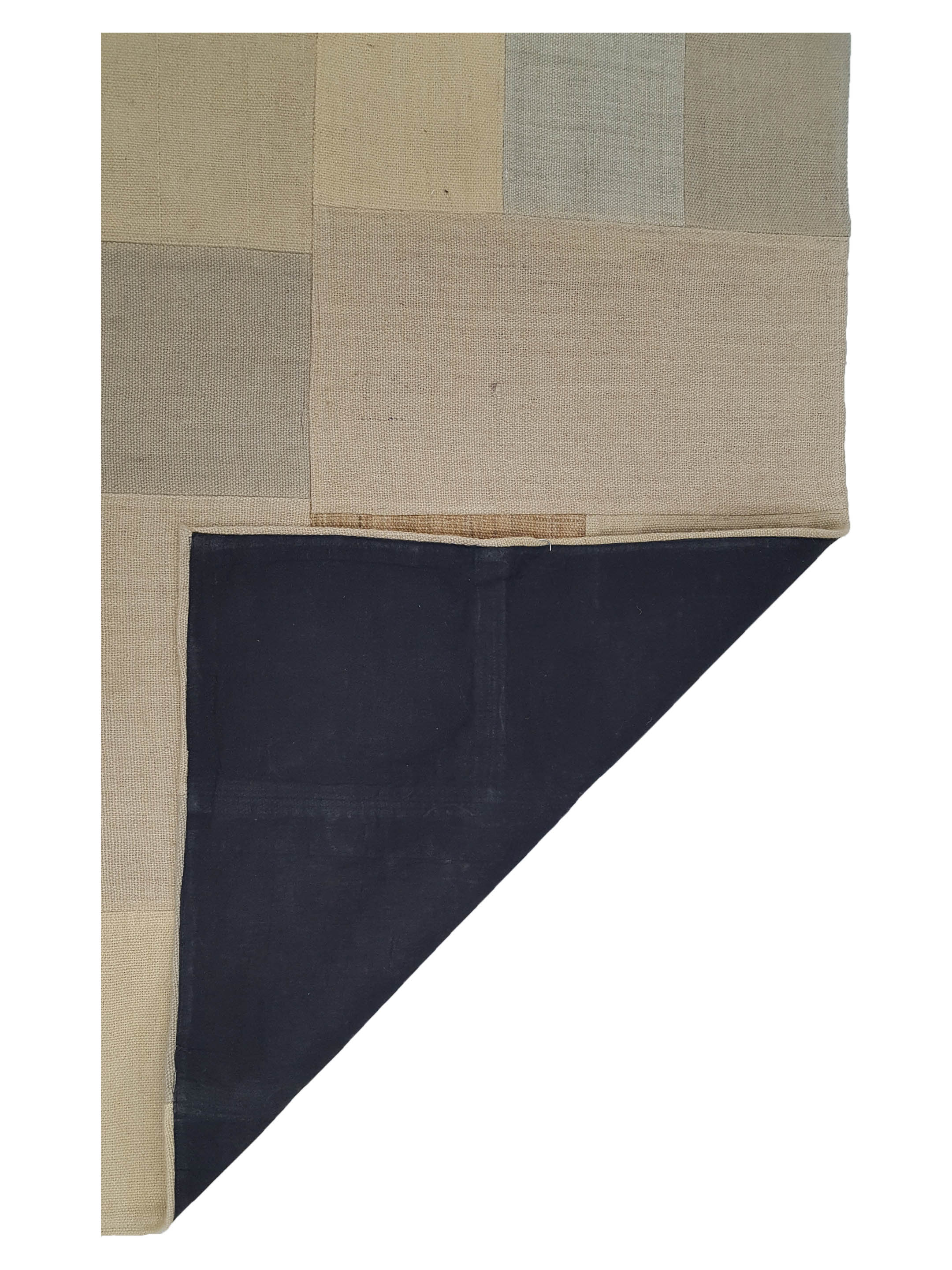 Patch Flatweave Hand Knotted Beige 5x8 - Image 2 of 2