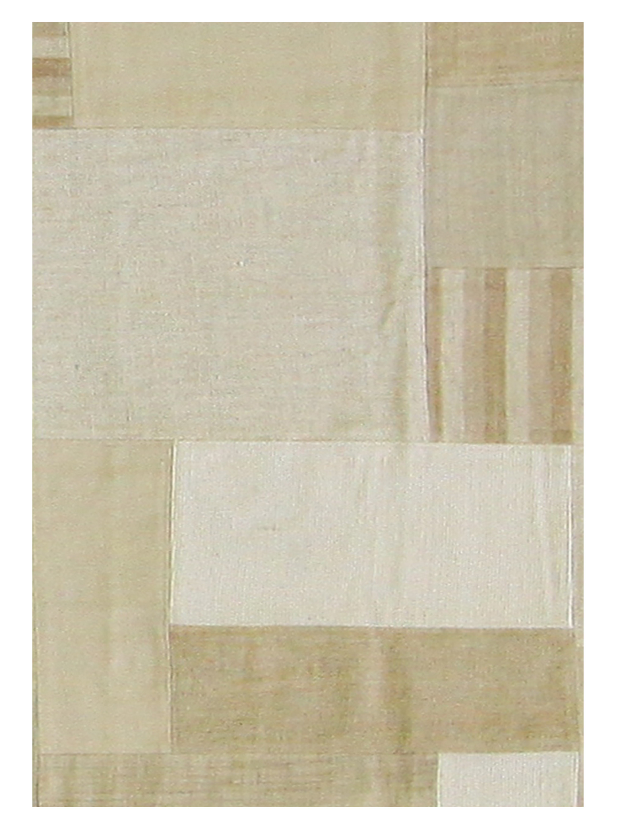 Patch Flatweave Hand Knotted Ivory 5x8 - Image 5 of 6
