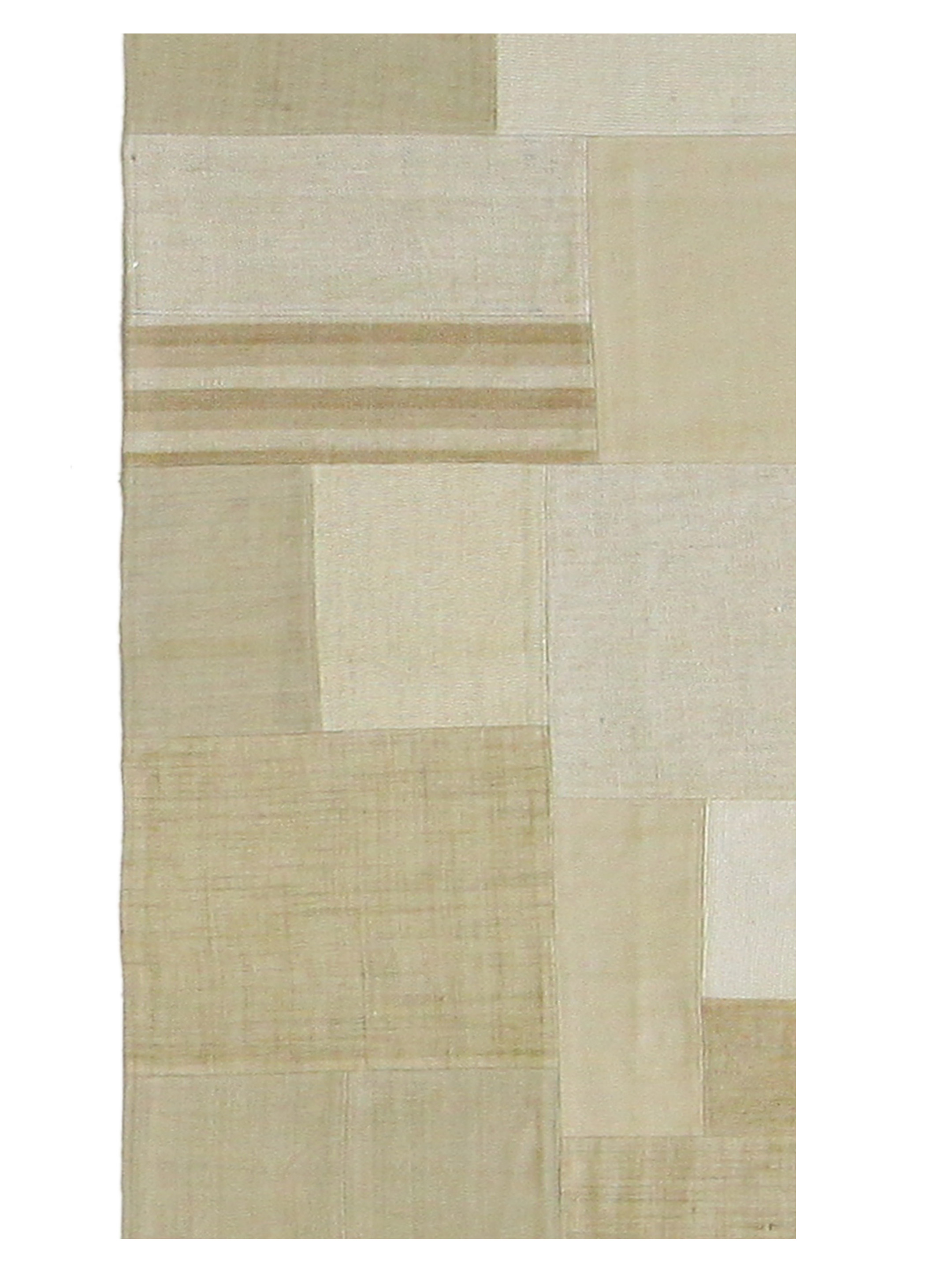 Patch Flatweave Hand Knotted Ivory 5x8 - Image 6 of 6