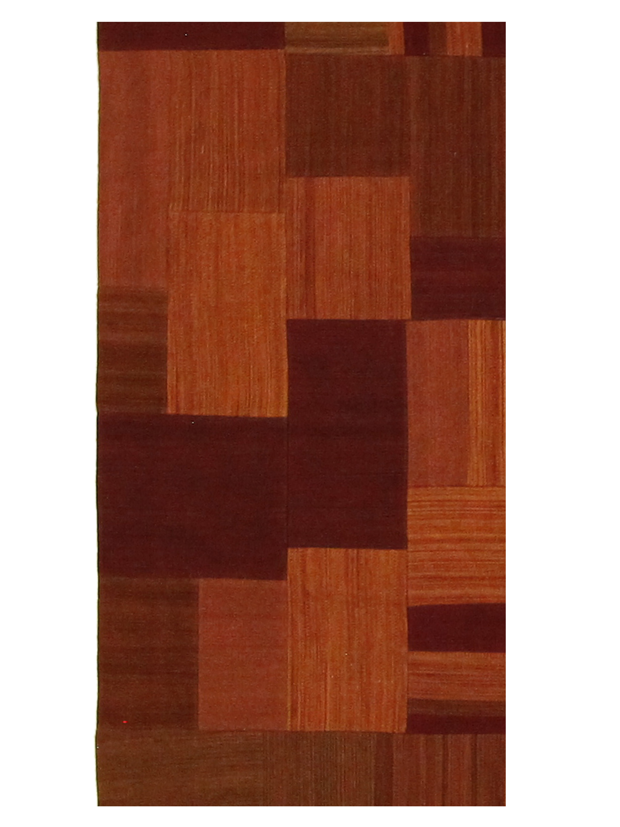 Patch Flatweave Hand Knotted Rust 6x7 - Image 6 of 6