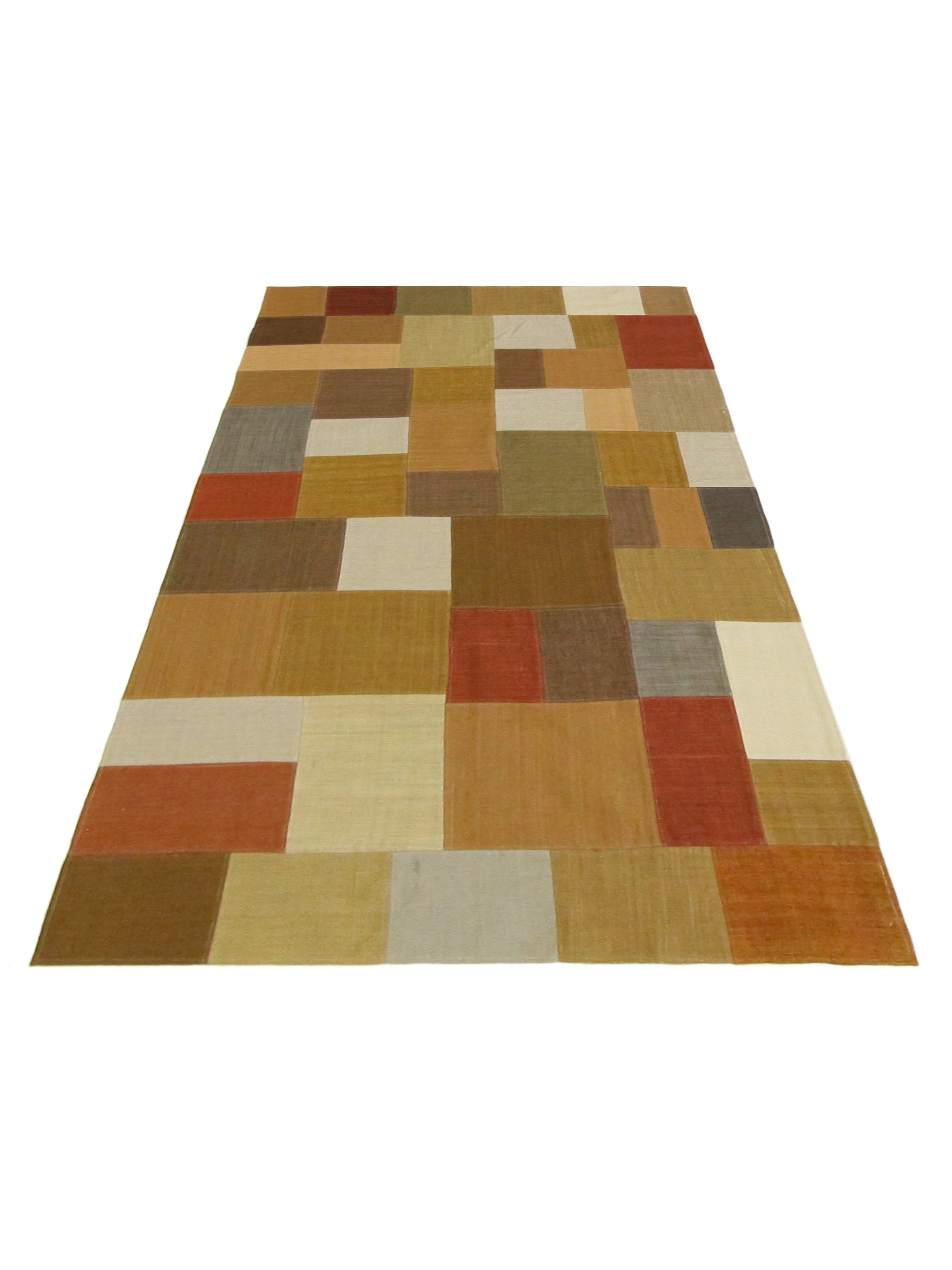 Patch Flatweave Hand Knotted Multi 5x8 - Image 2 of 7