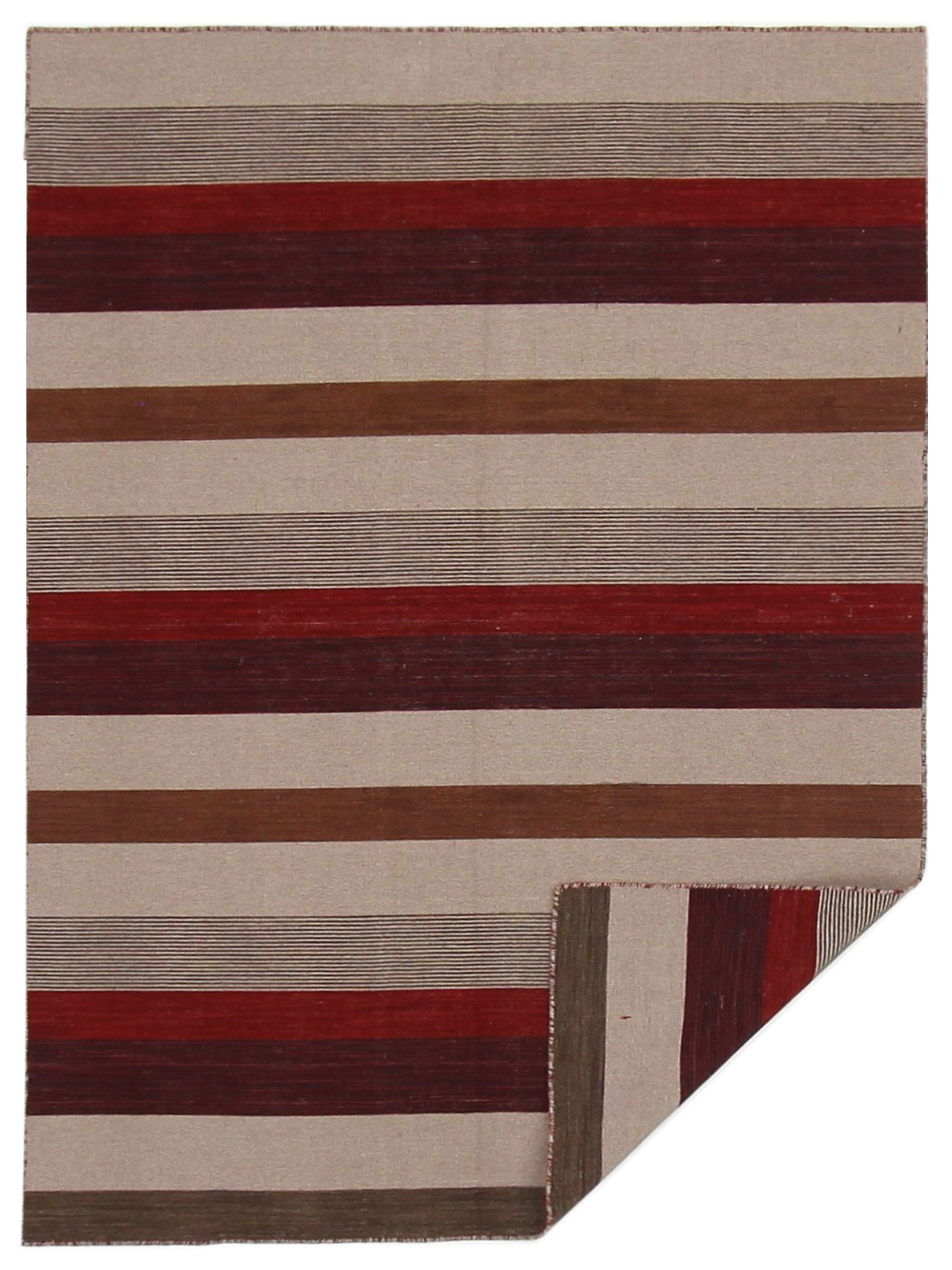 Patch Flatweave Hand Knotted Multi 5x8 - Image 5 of 5
