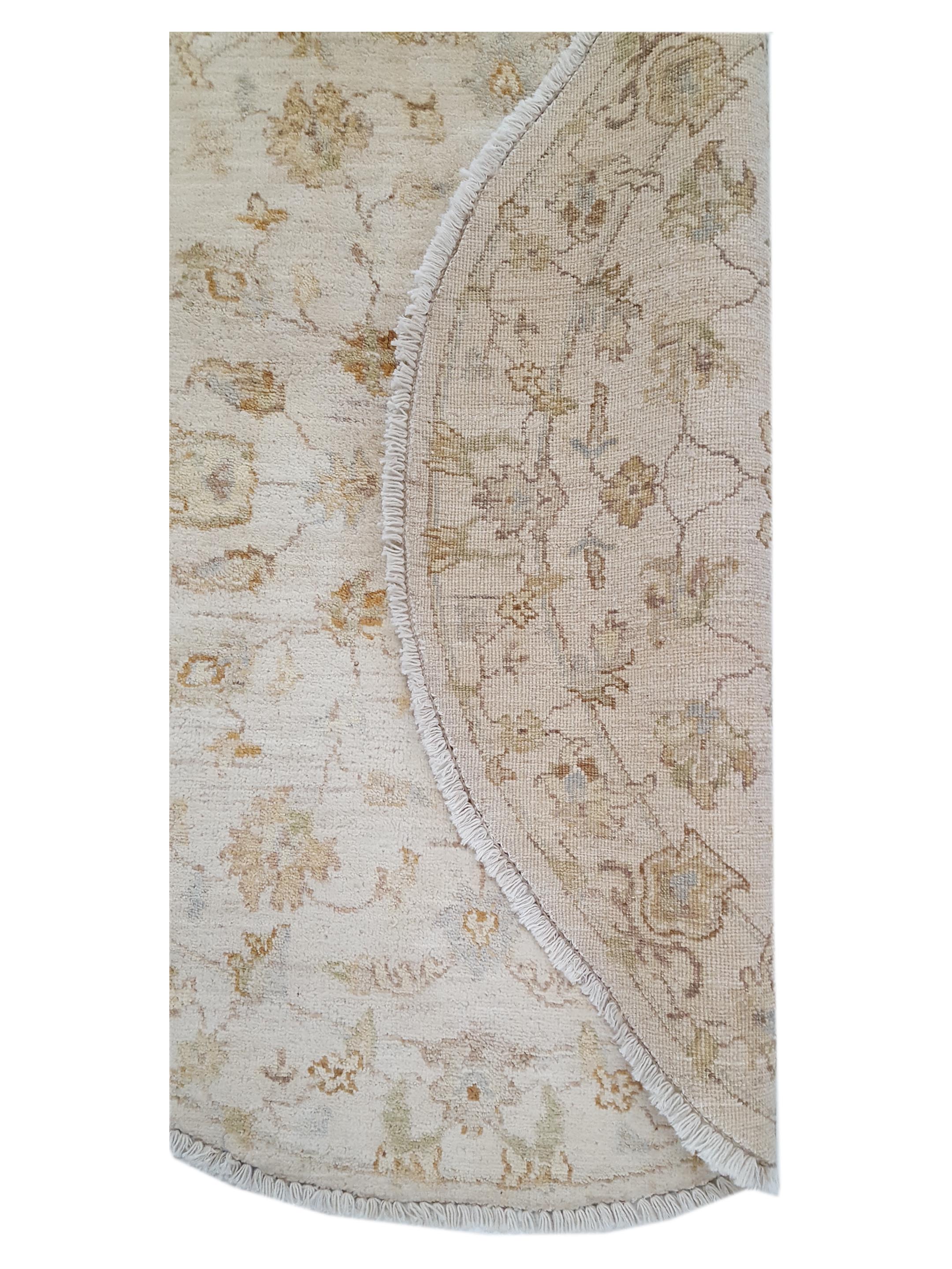 Ziegler Hand Knotted Ivory 4x4 - Image 3 of 6