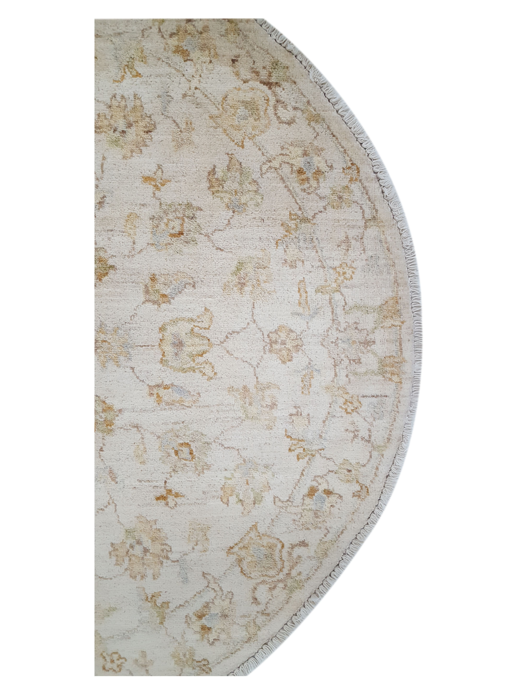 Ziegler Hand Knotted Ivory 4x4 - Image 4 of 6