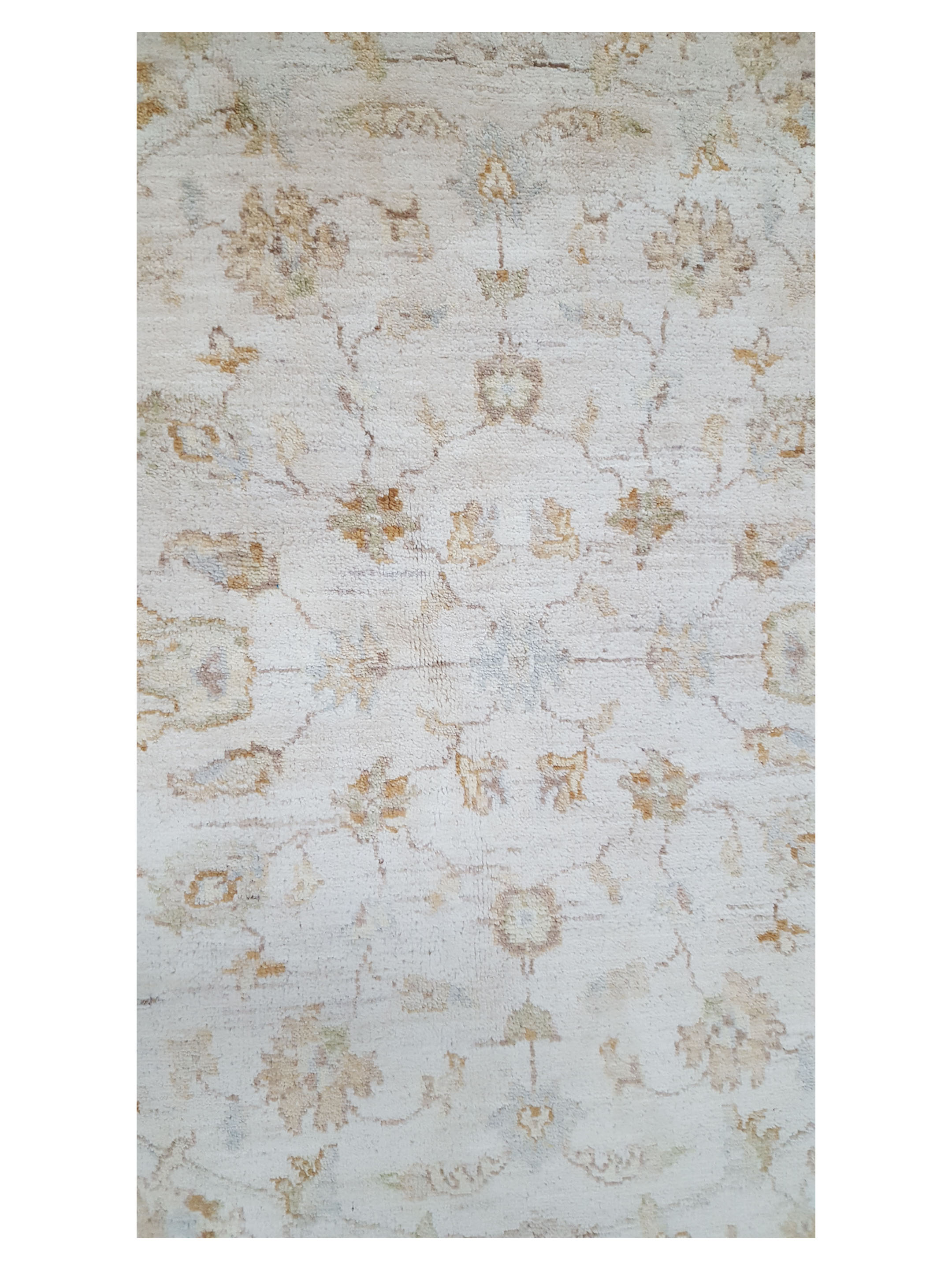 Ziegler Hand Knotted Ivory 4x4 - Image 5 of 6