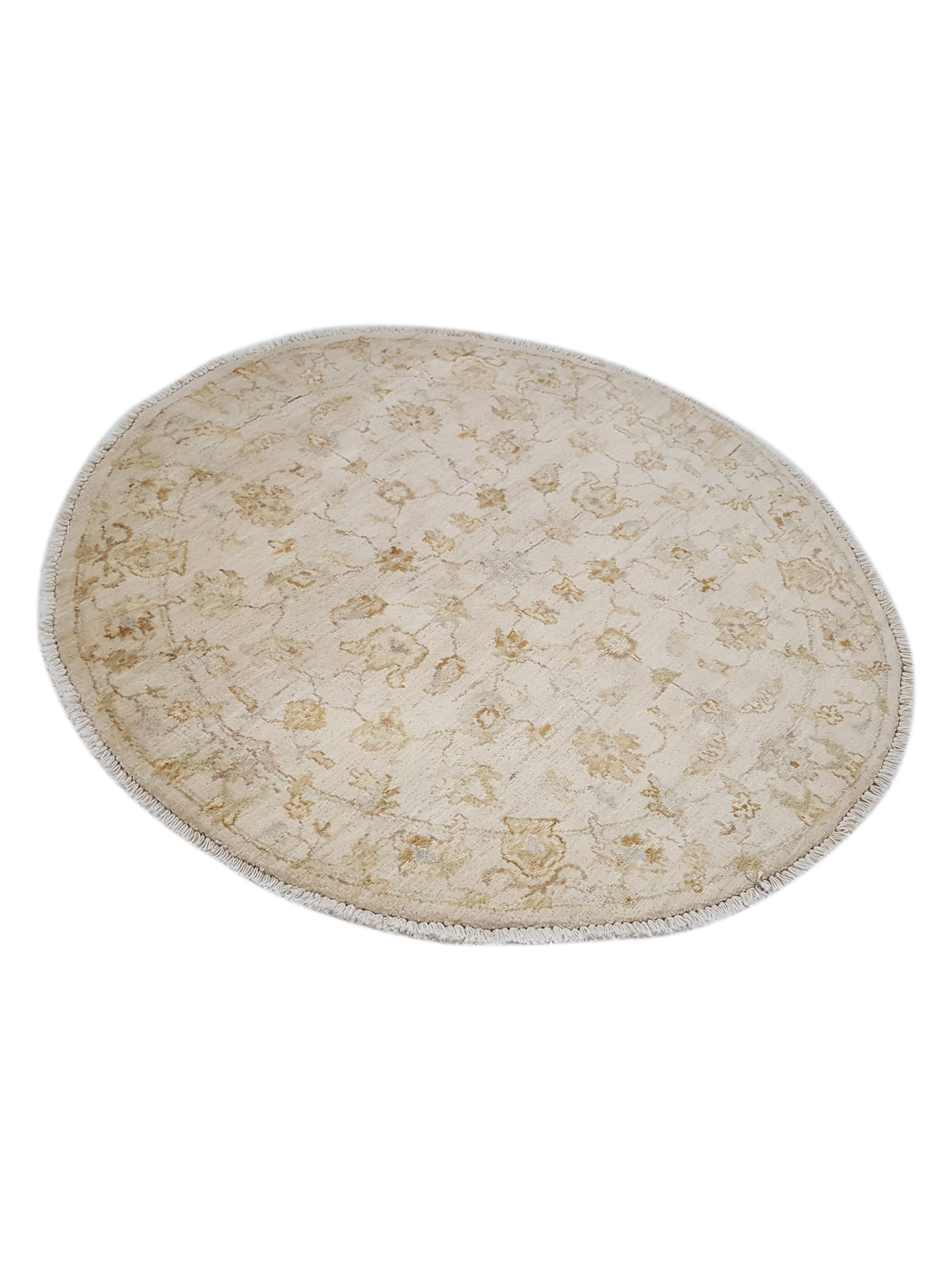 Ziegler Hand Knotted Ivory 4x4 - Image 6 of 6