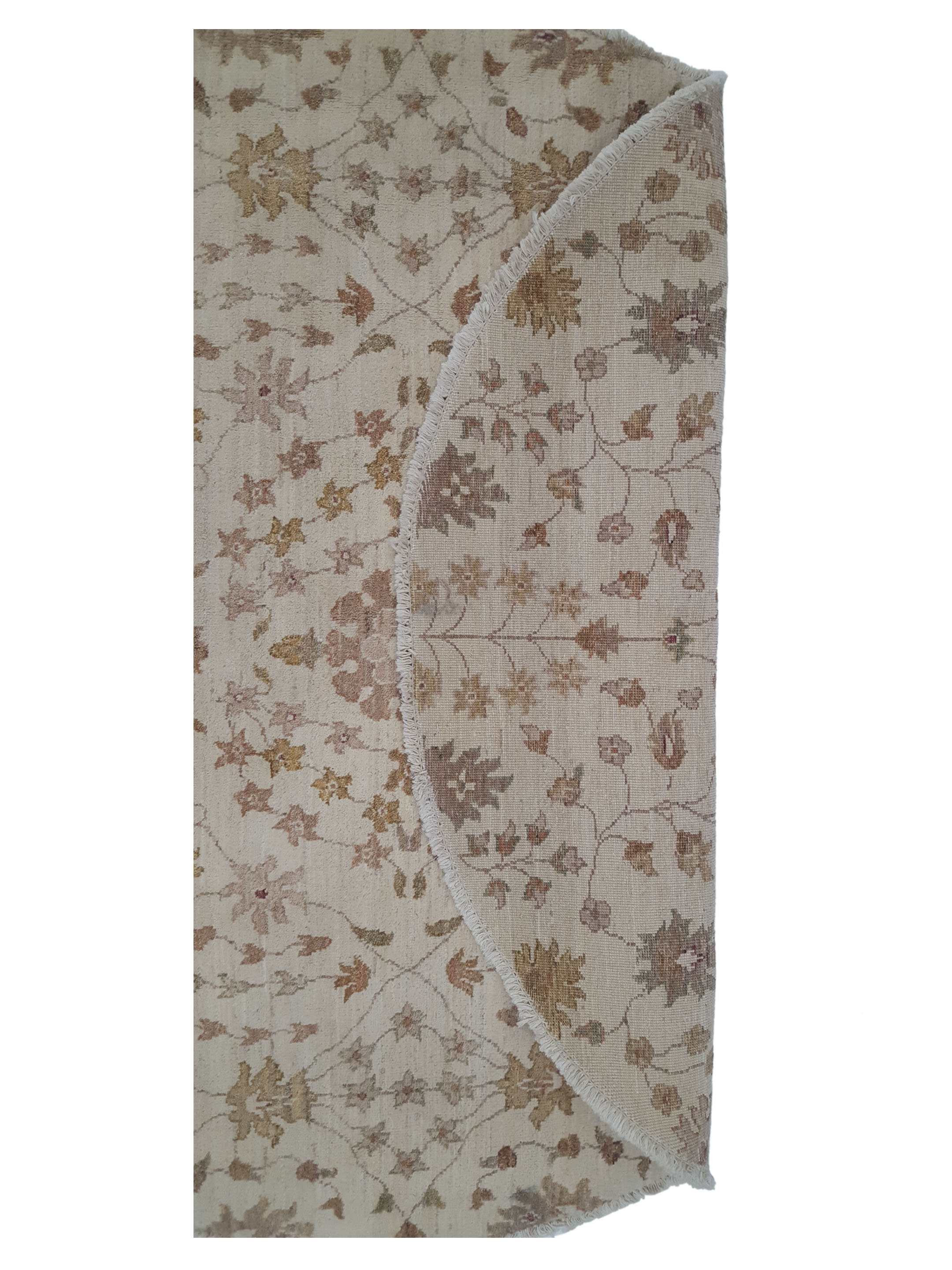 Ziegler Hand Knotted Ivory 5x5 - Image 2 of 3