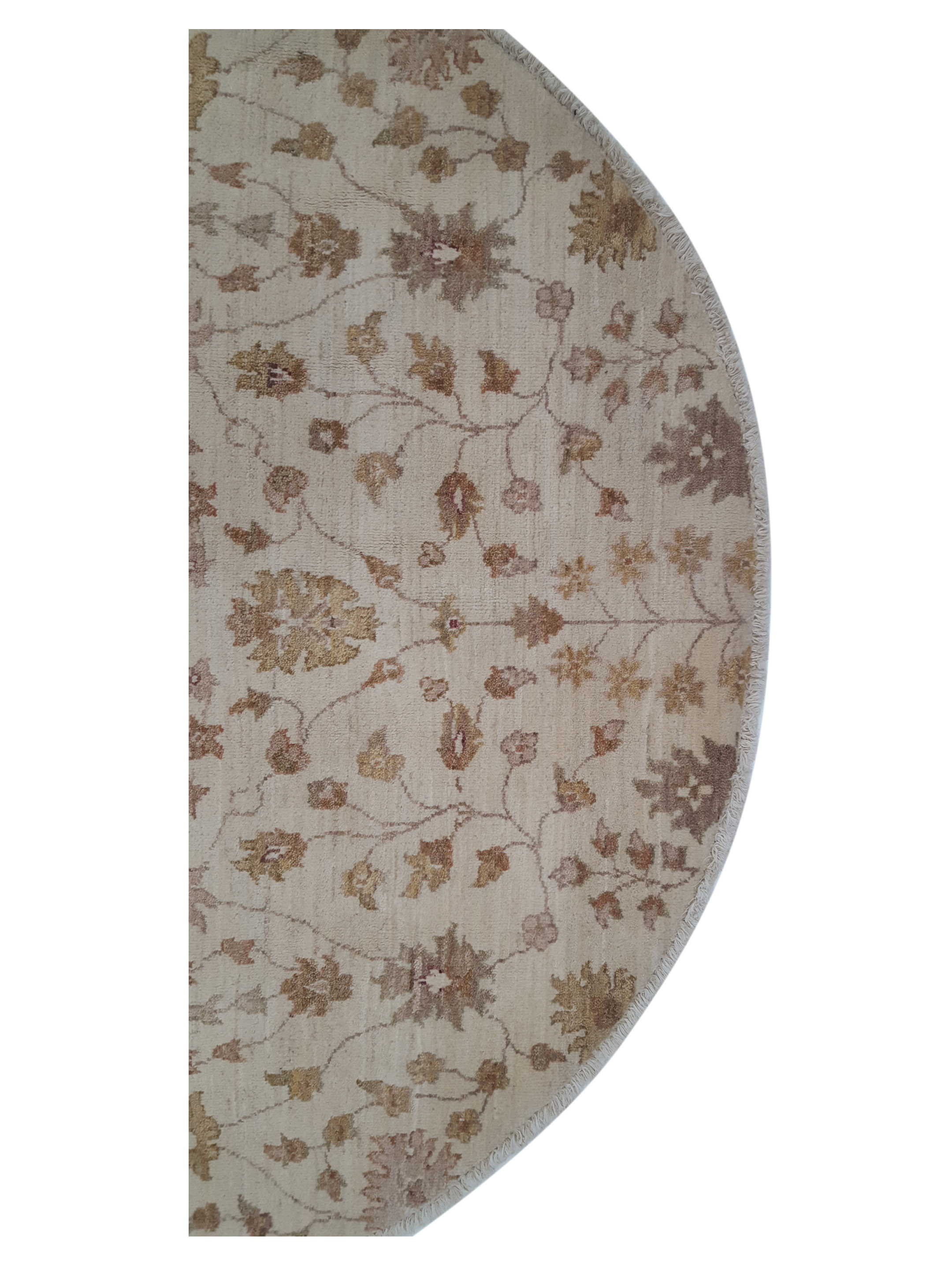 Ziegler Hand Knotted Ivory 5x5 - Image 3 of 3
