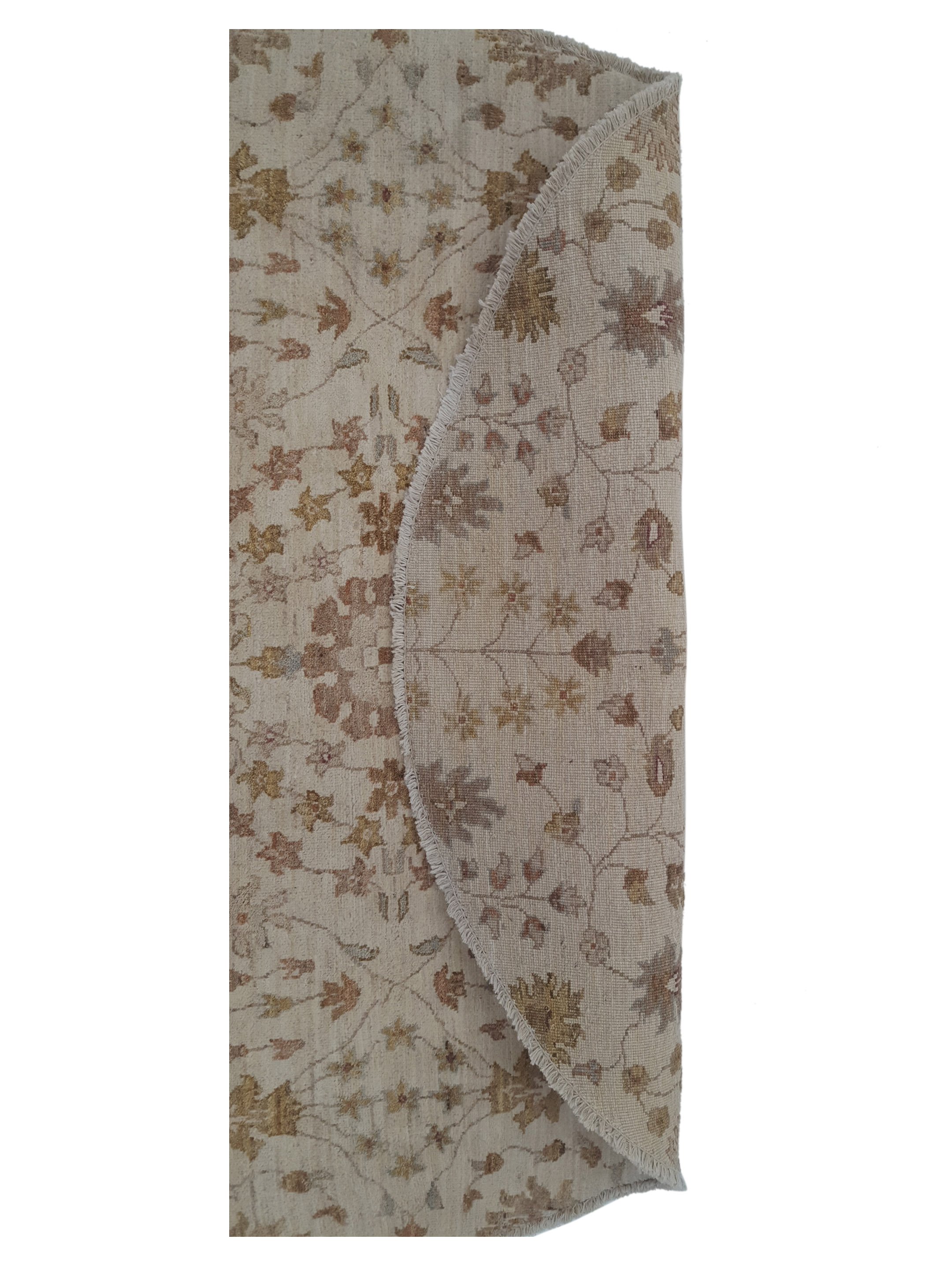 Ziegler Hand Knotted Ivory 5x5 - Image 2 of 3