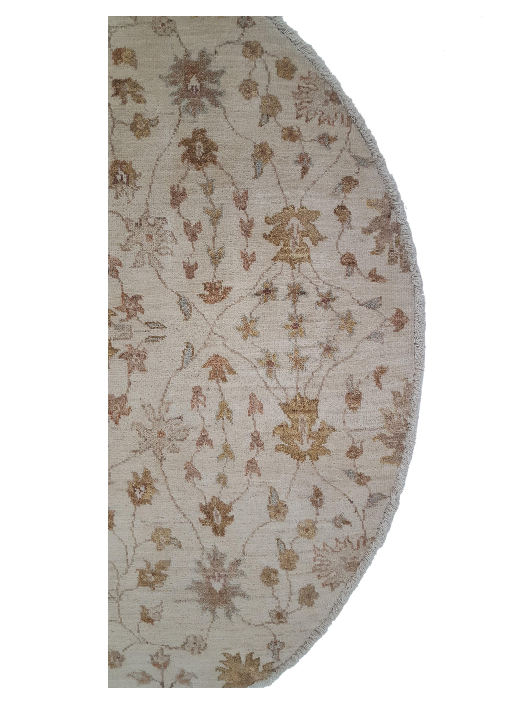 Ziegler Hand Knotted Ivory 5x5 - Image 3 of 3