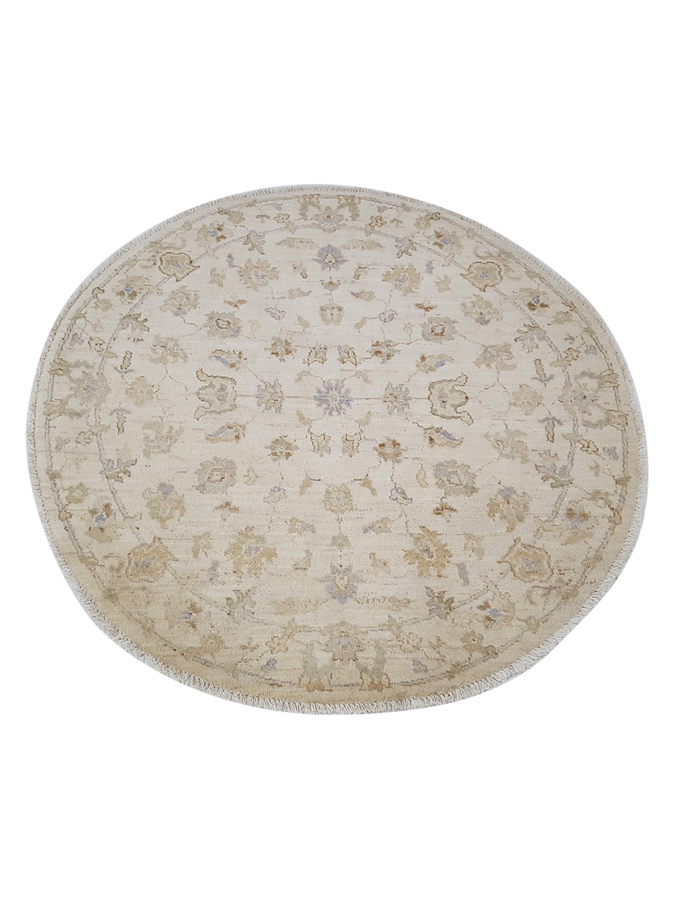 Ziegler Hand Knotted Ivory 4x4 - Image 2 of 5