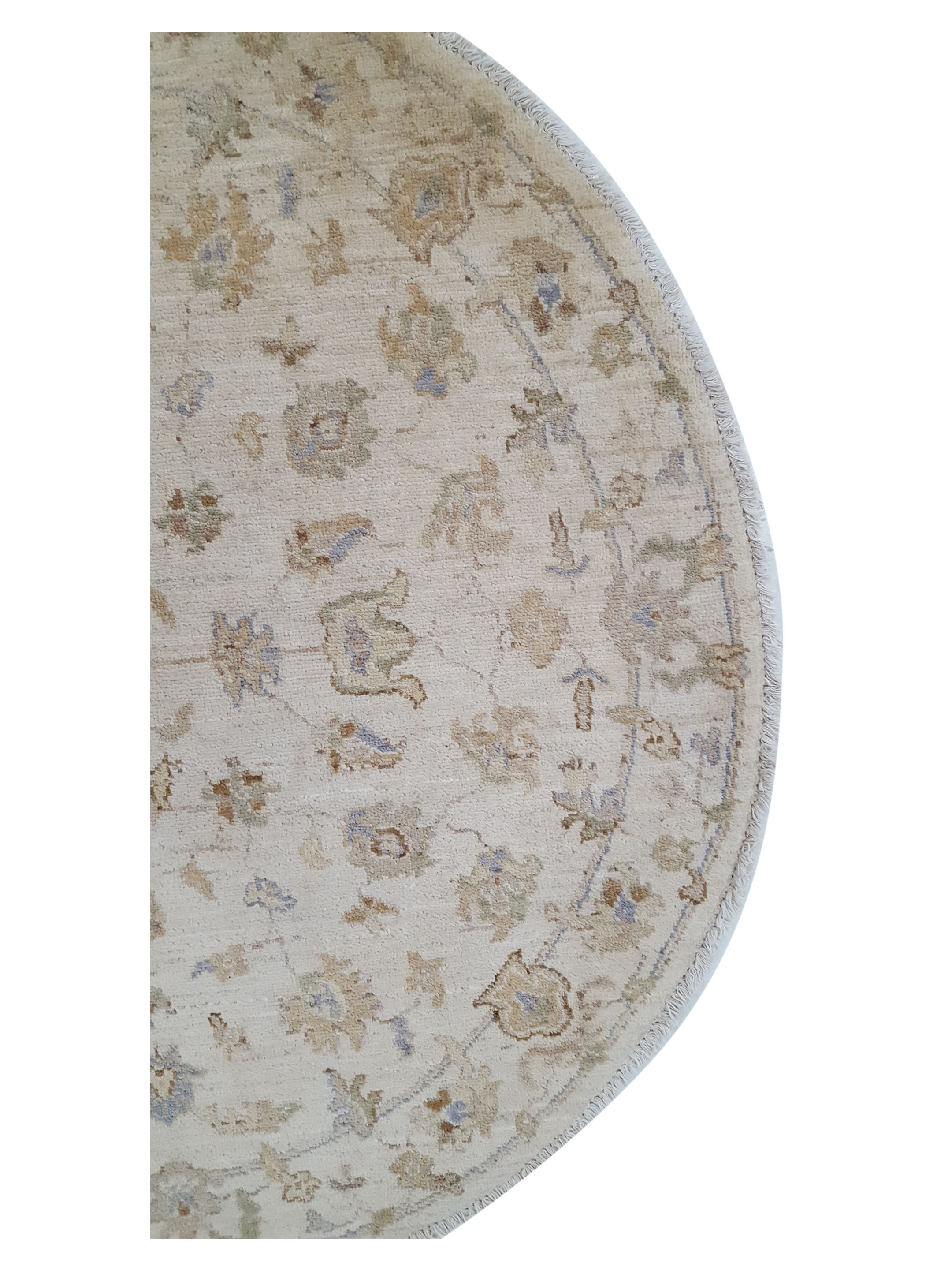 Ziegler Hand Knotted Ivory 4x4 - Image 4 of 5