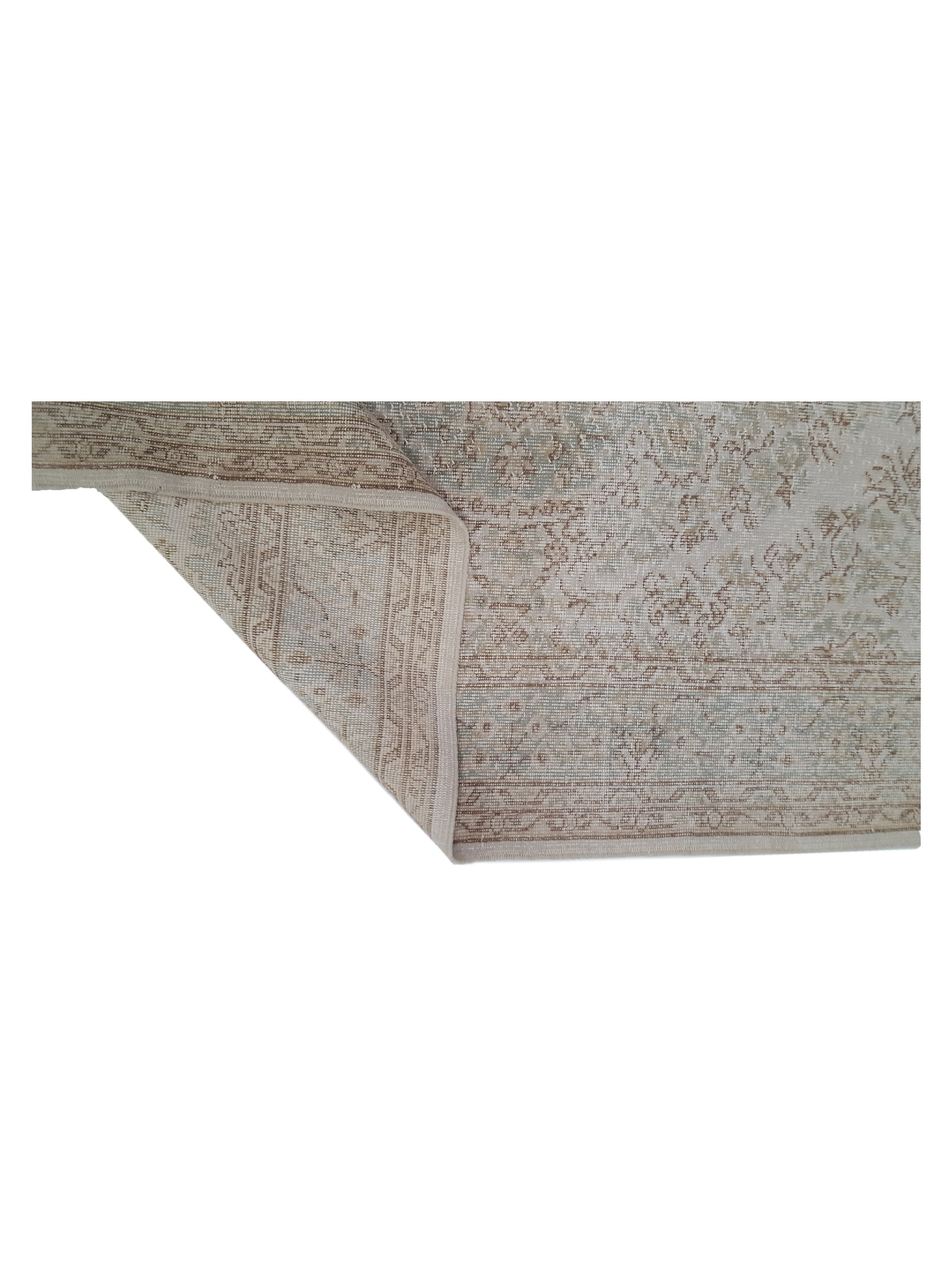 Vintage Hand Knotted Ivory 6x10 - Image 3 of 6