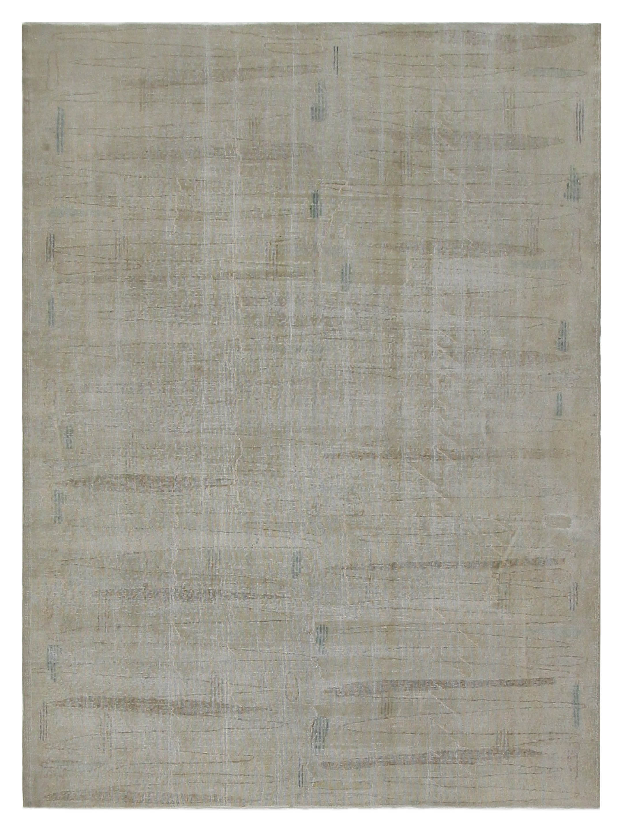 Vintage Hand Knotted Ivory 7x10