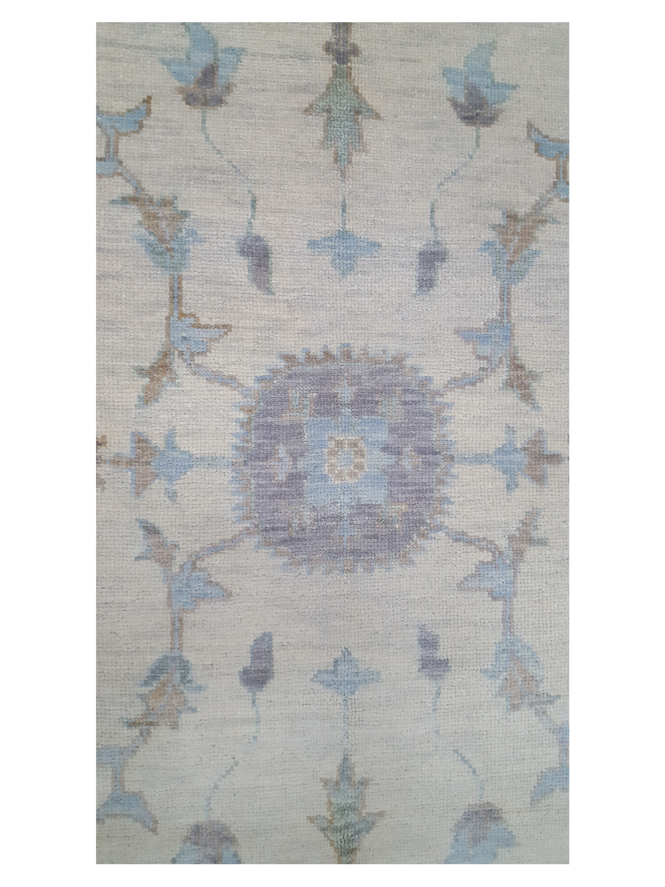 Angora Hand Knotted Ivory 8x10 - Image 5 of 6