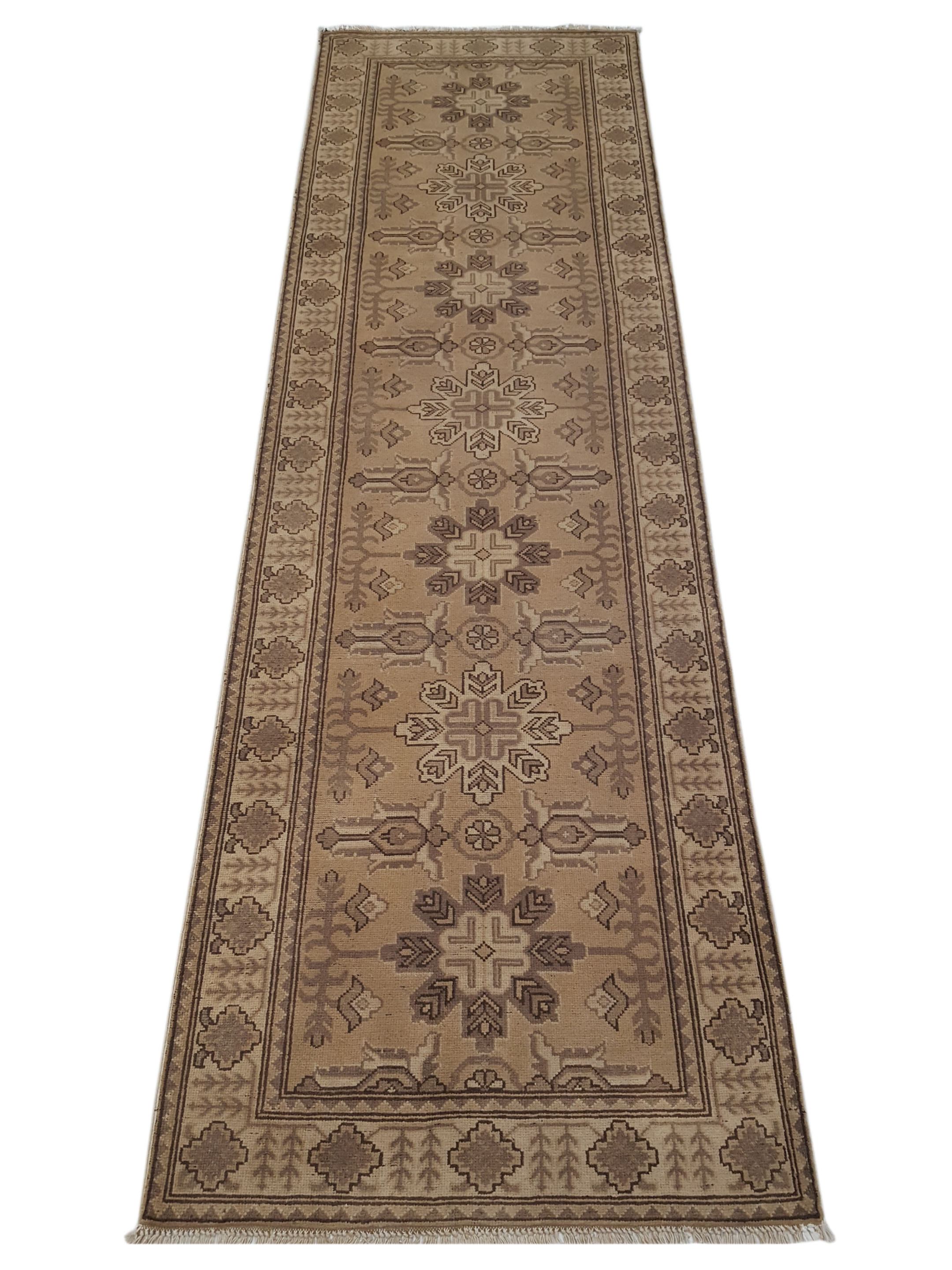Shirvan Hand Knotted Beige 2.6x9 - Image 2 of 6