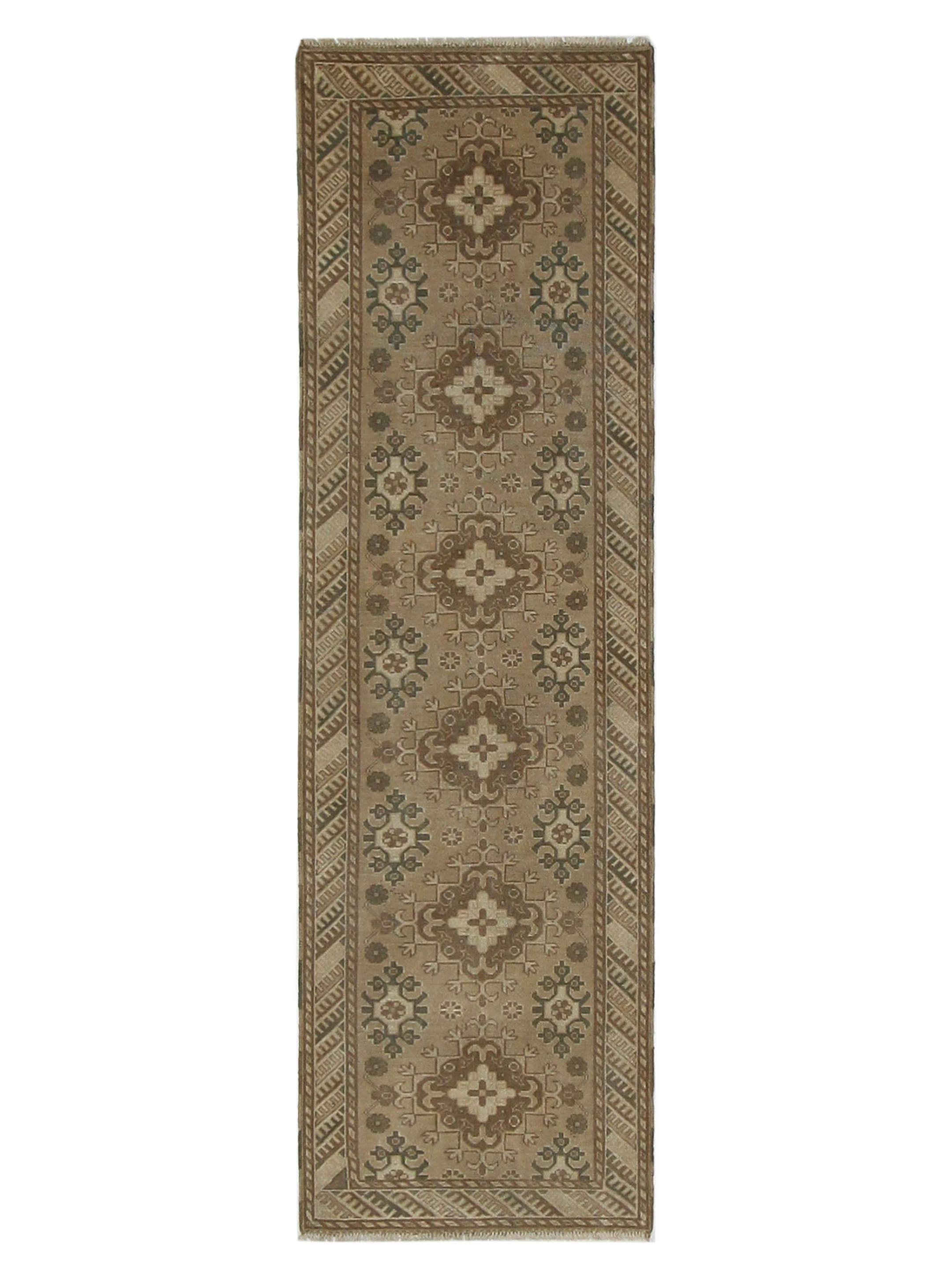 Shirvan Hand Knotted Lt.Brown 2.6x9